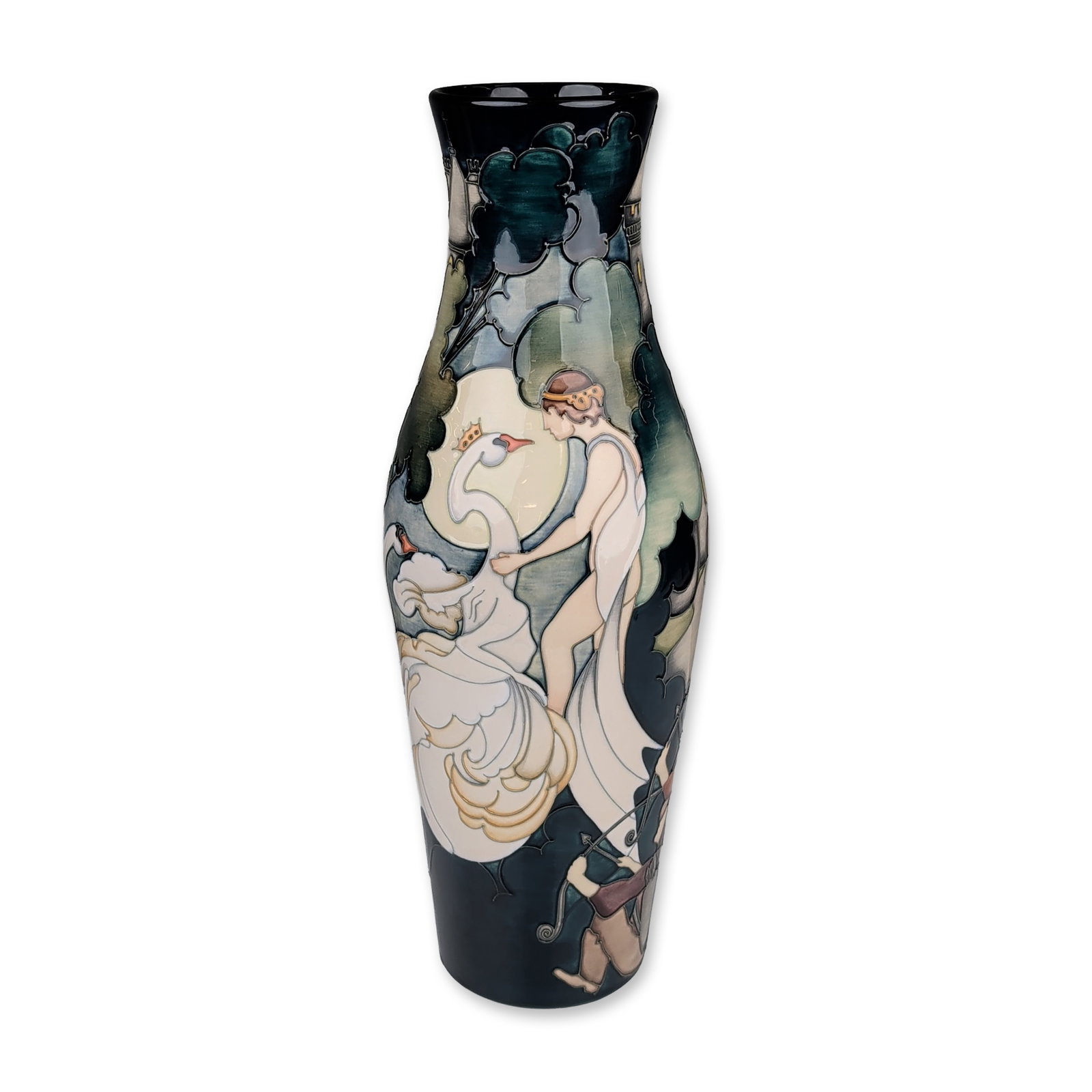 Moorcroft Pottery by Kerry Goodwin Vase, Swan Lake (1 of 5)