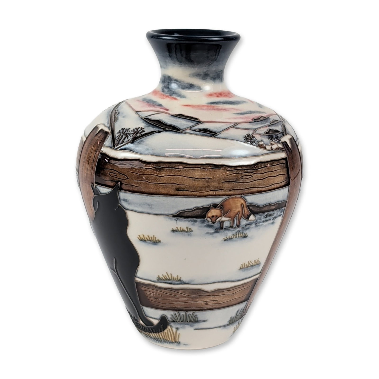 Moorcroft Anji Davenport Who Goes There Vase (1 of 4)