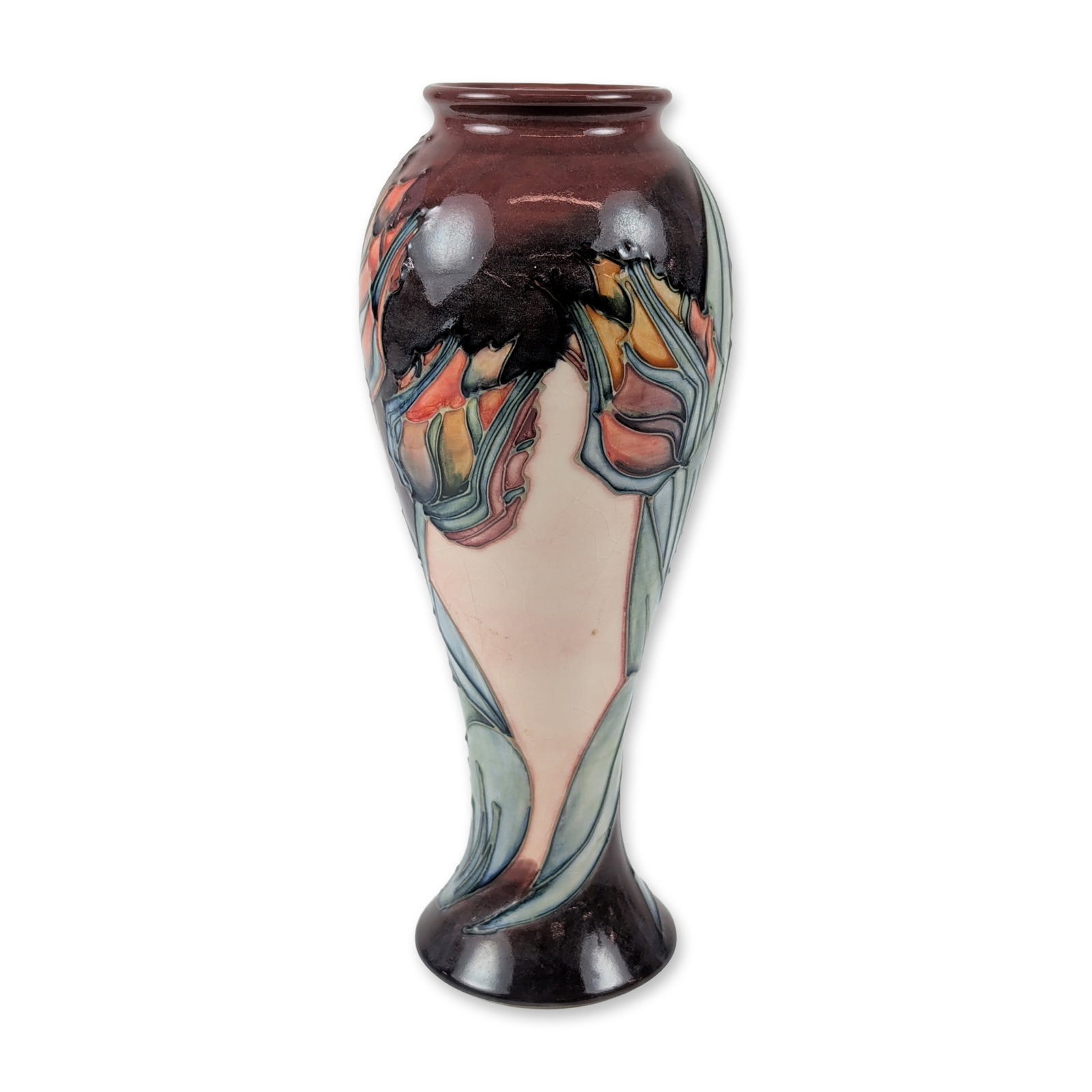 Moorcroft Sally Tuffin Red Tulip Vase (1 of 4)