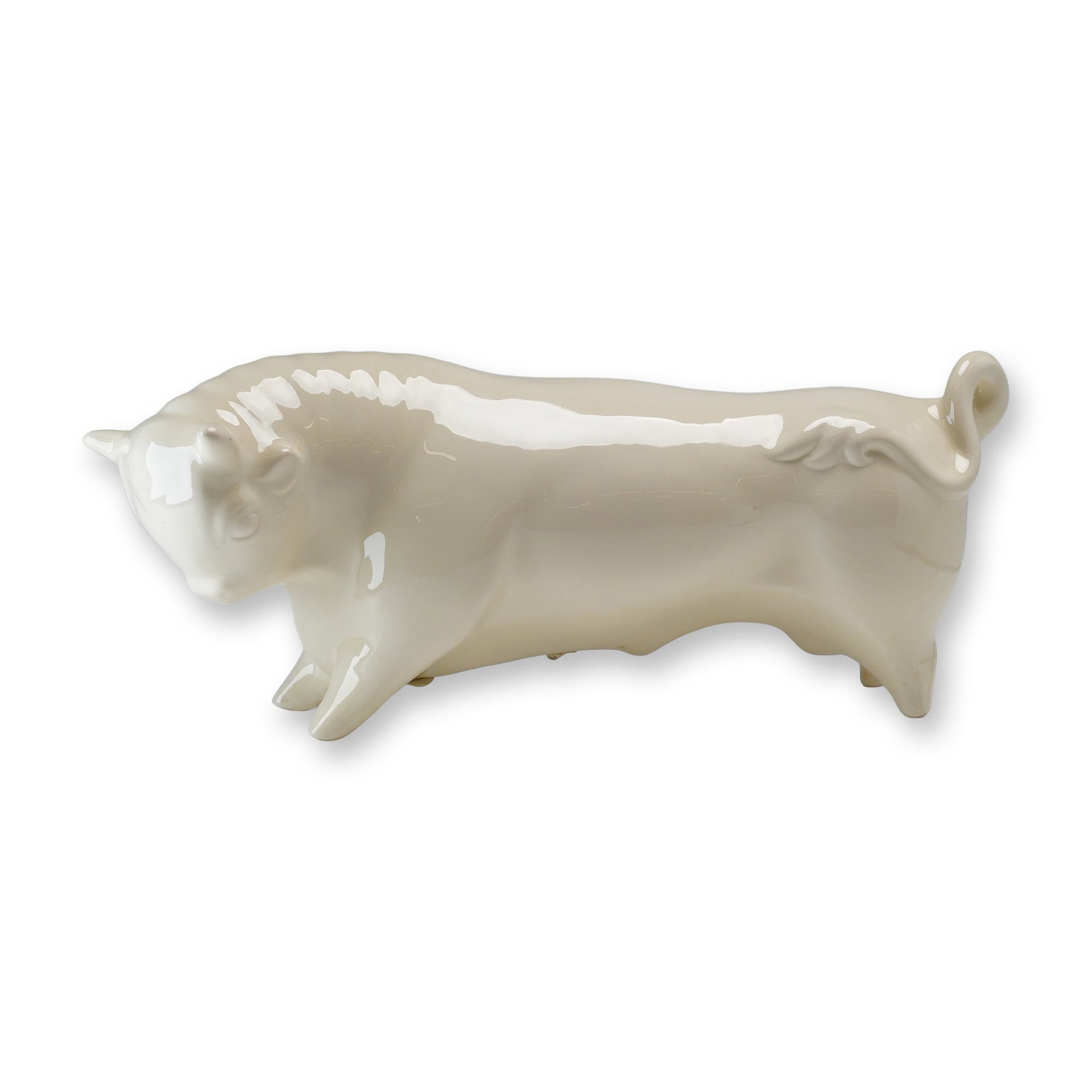 Wedgwood Queen's Ware Taurus the Bull Figurine Designed by Arnold Machin (1 of 4)