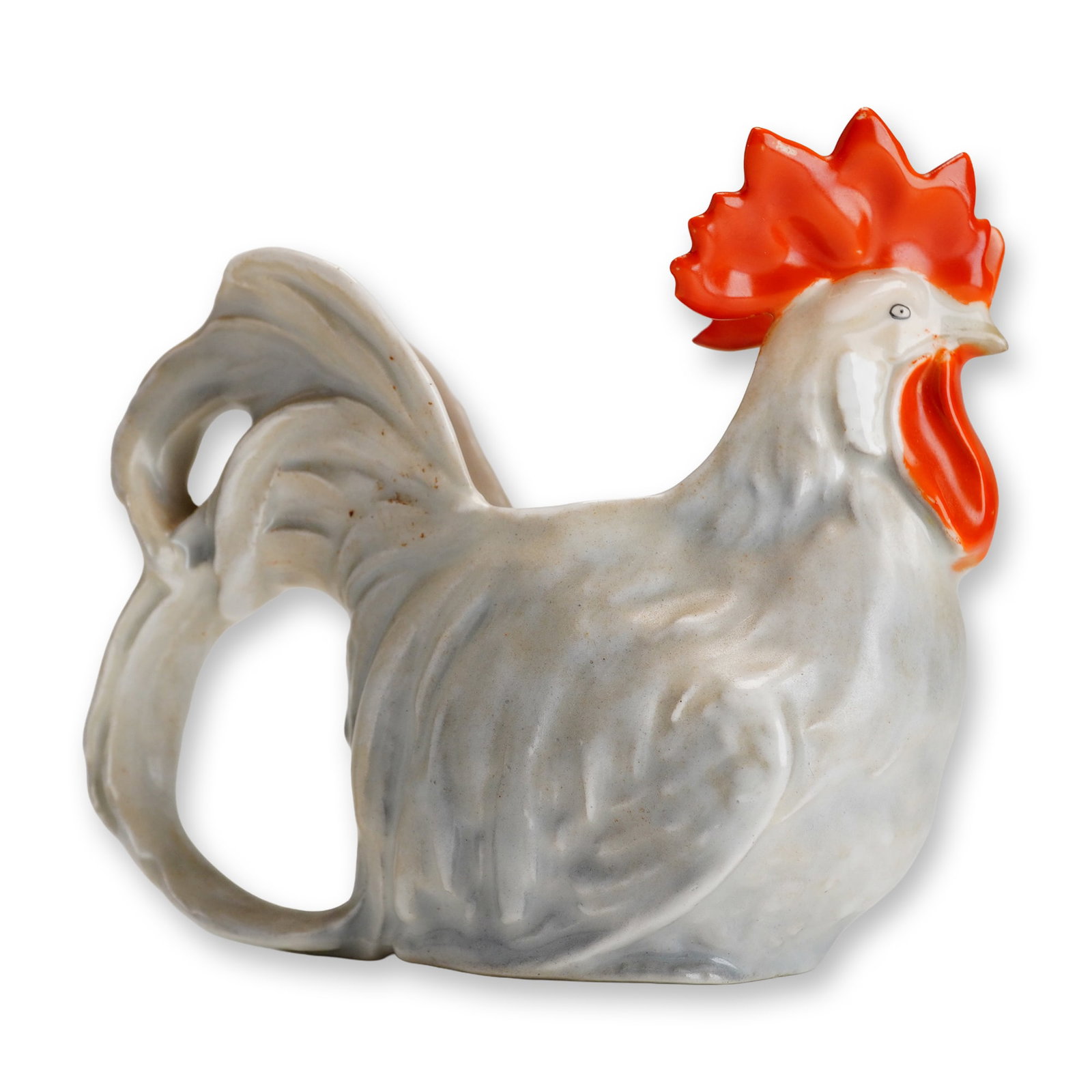 Royal Bayreuth Porcelain Grey Rooster Creamer (1 of 3)