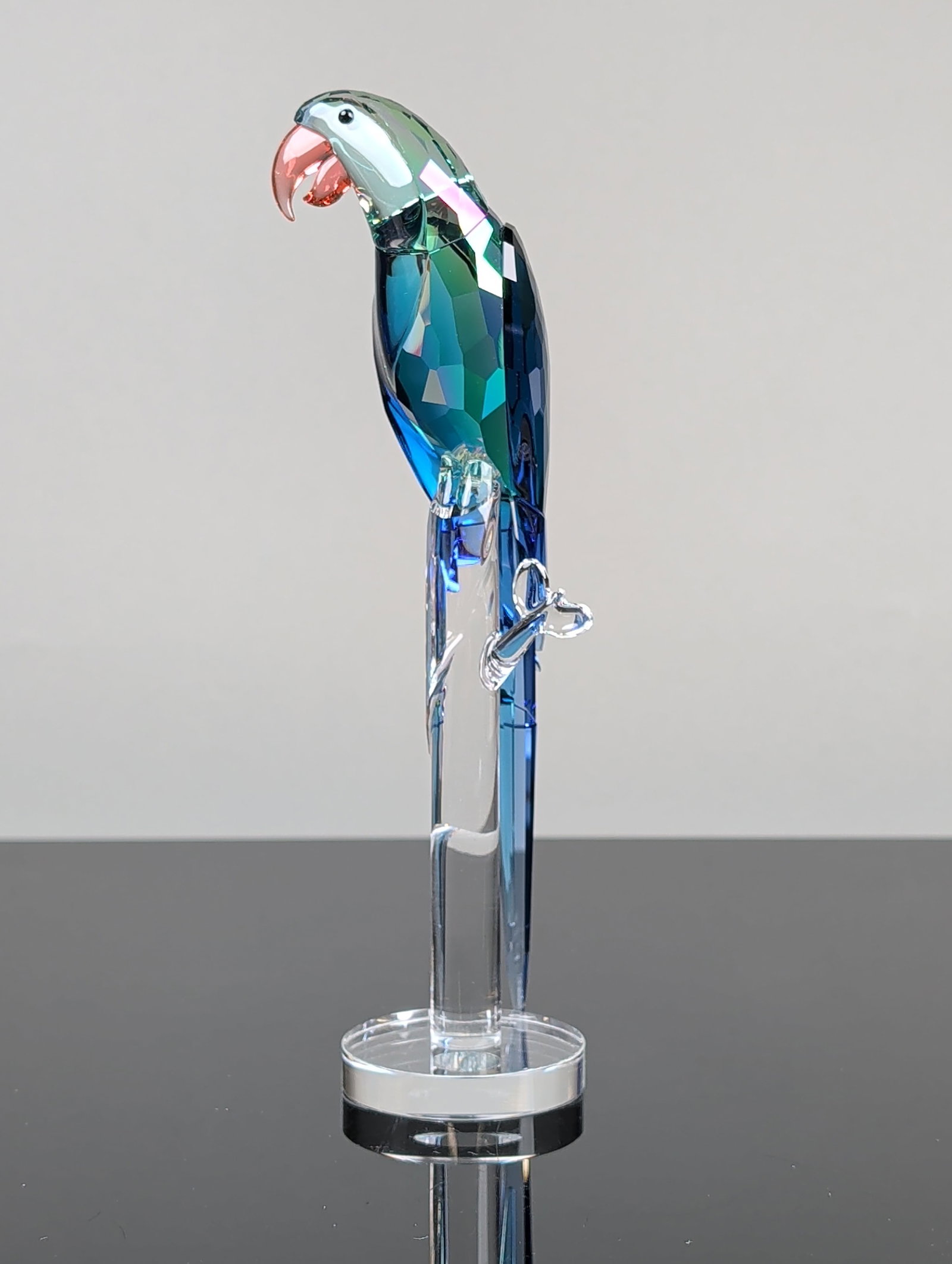 Swarovski Crystal Jungle Beats Figurine, Green Macaw Banjo - 2