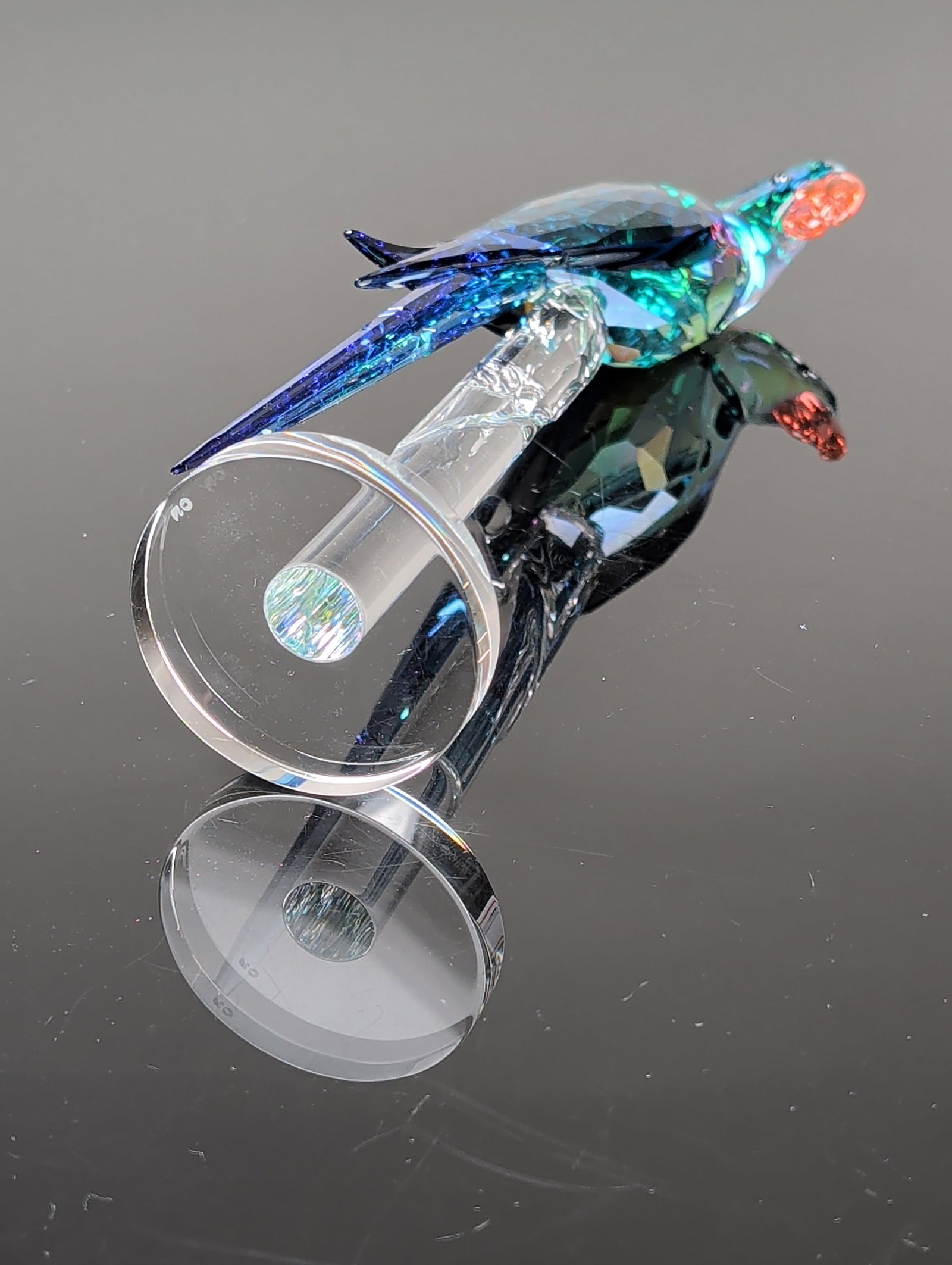 Swarovski Crystal Jungle Beats Figurine, Green Macaw Banjo - 3