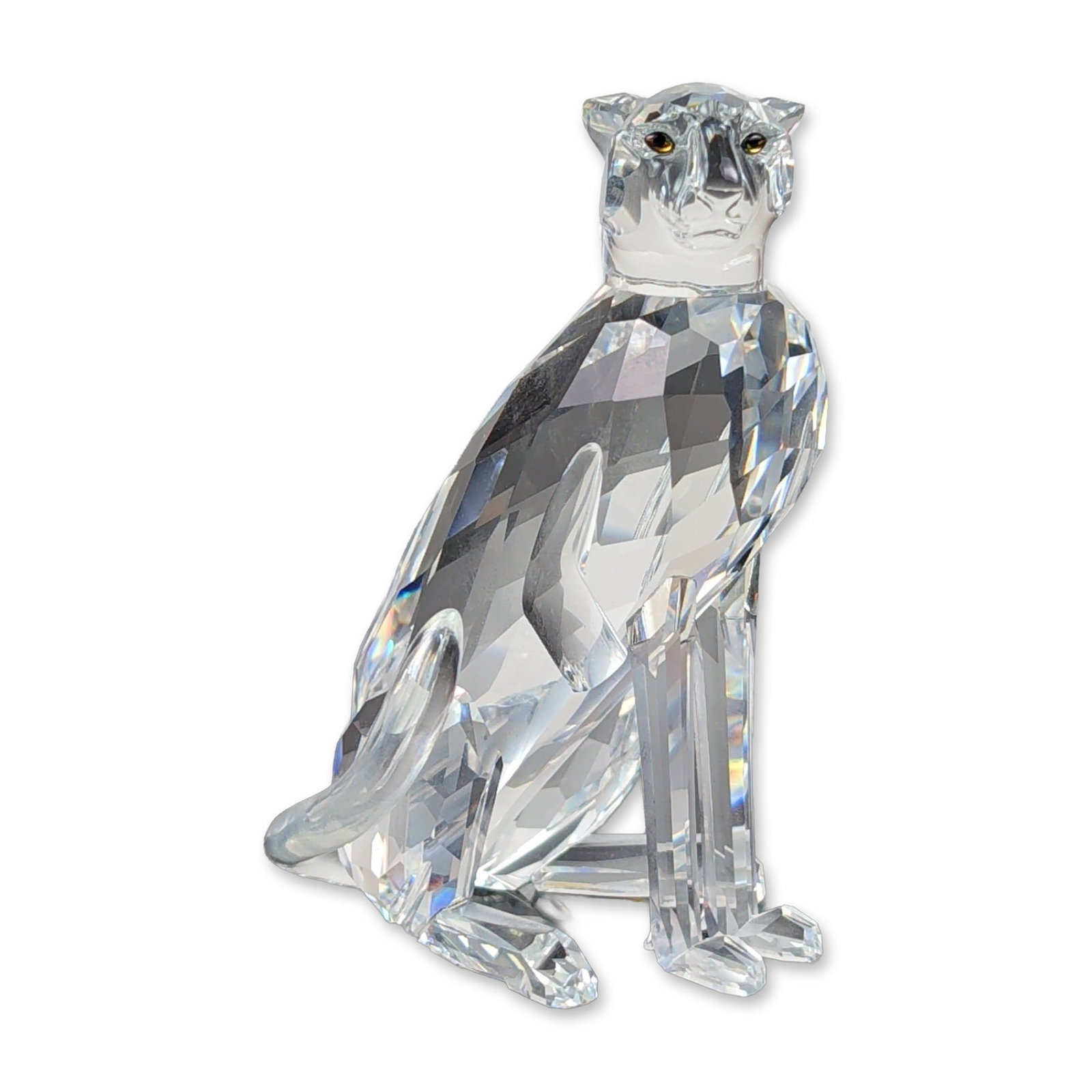 Swarovski Silver Crystal Cheetah Figurine (1 of 6)