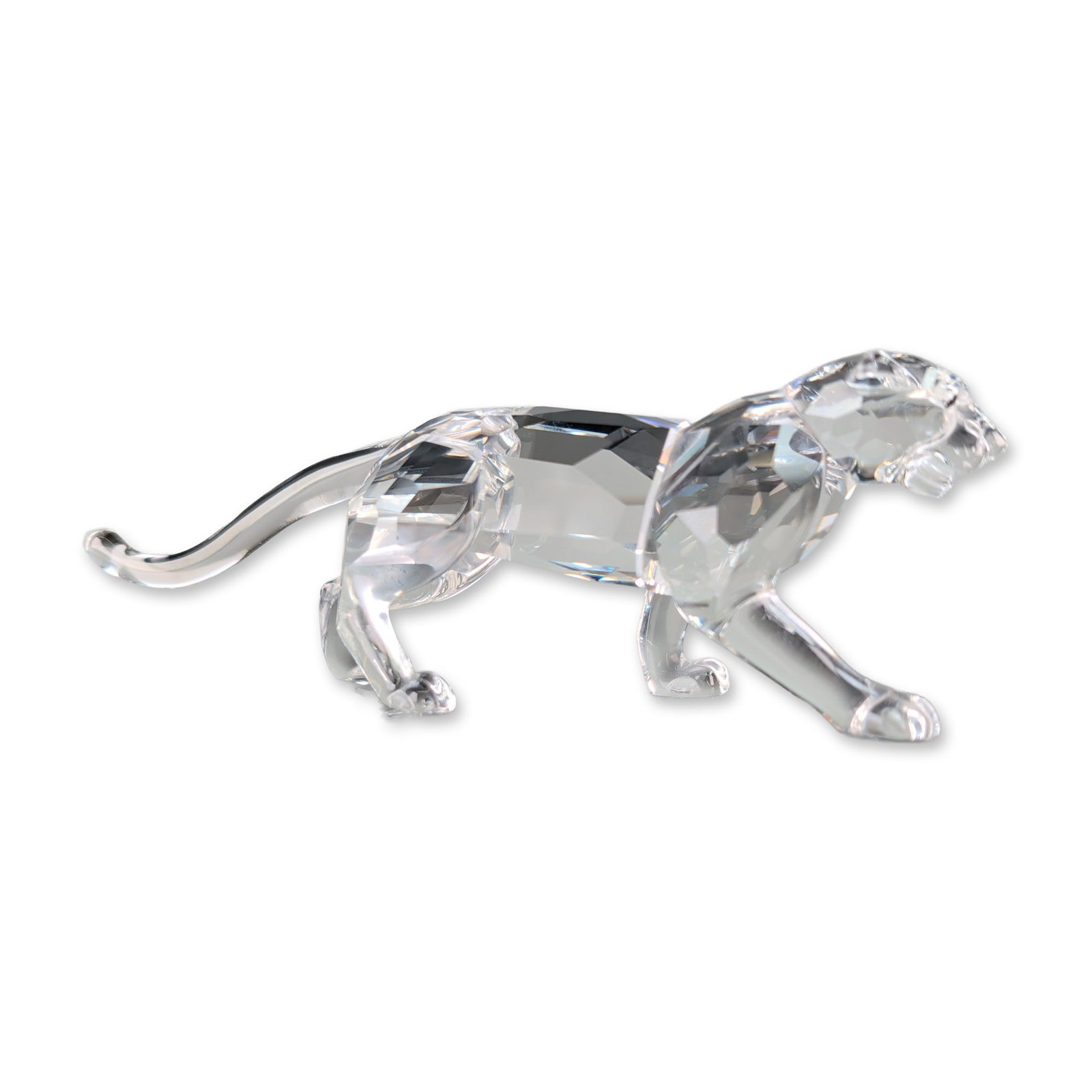 Swarovski Silver Crystal Leopard Figurine (1 of 4)
