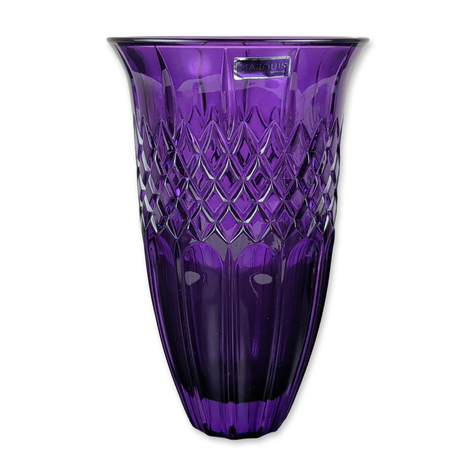 Marquis by Waterford Amethyst Glass Shelton Vase (1 of 4)