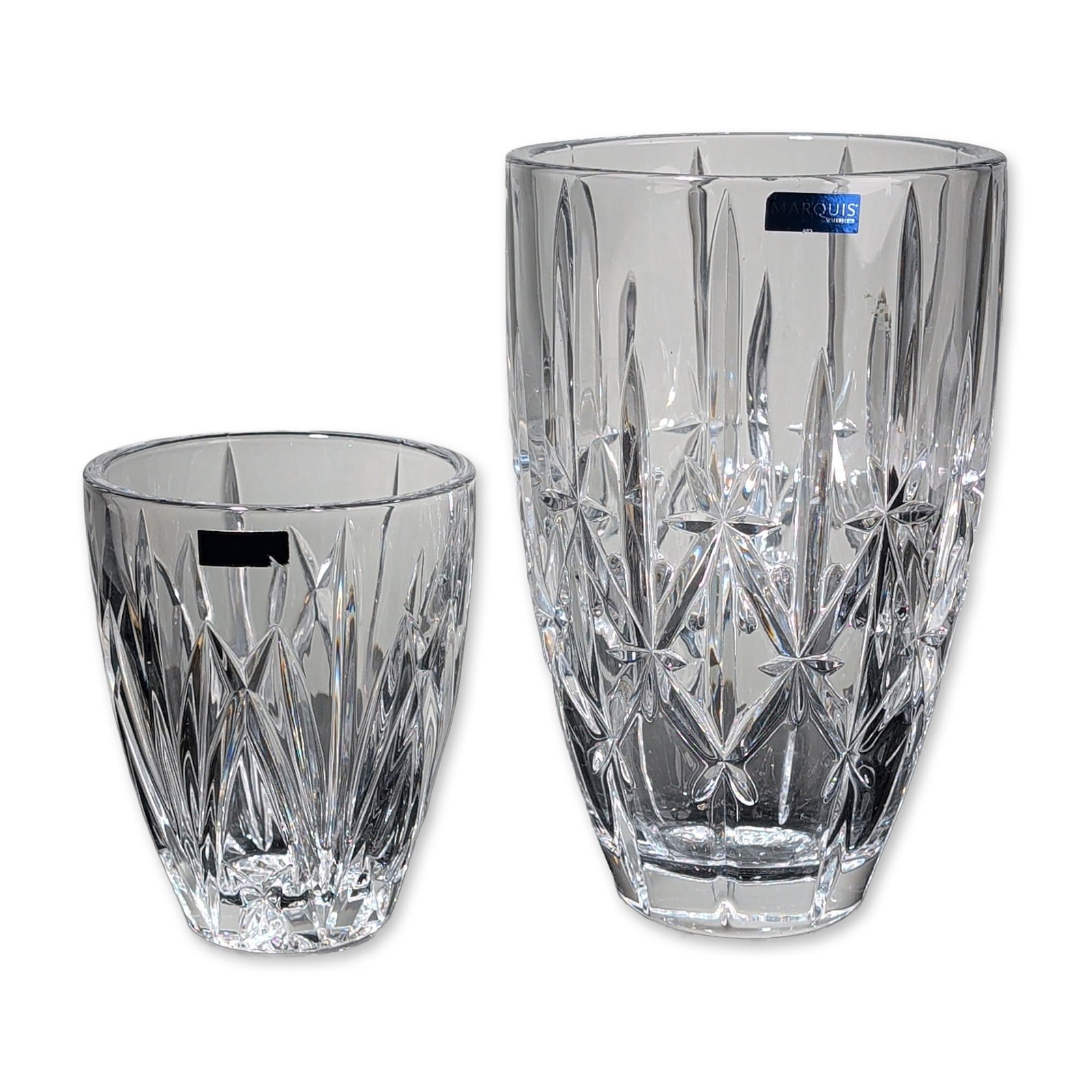 Two Marquis by Waterford Cut Crystal Vases, Sparkle and Brookside Patterns (1 of 5)