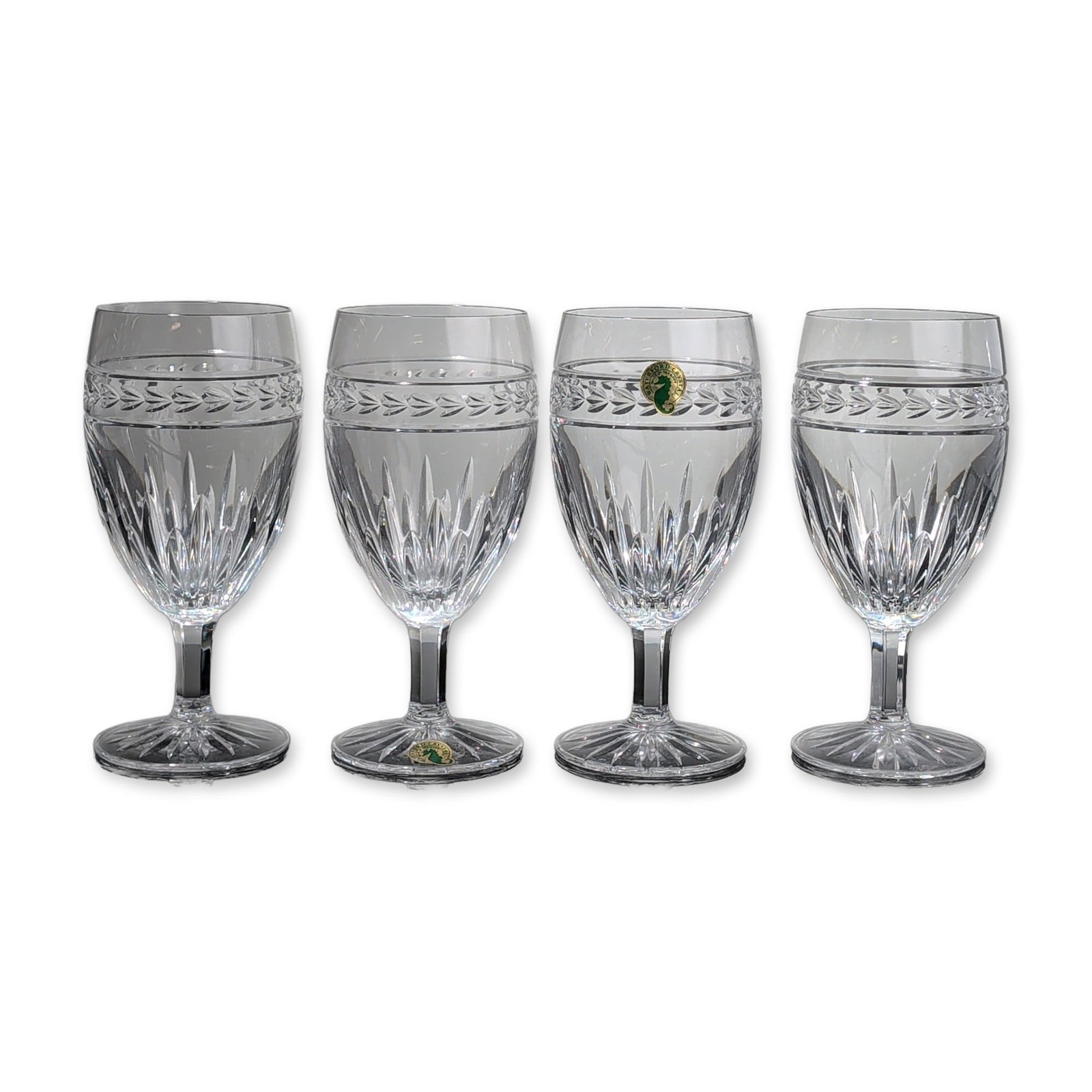 Set of Four Waterford Crystal Iced Tea Glasses, Laurel Pattern (1 of 4)