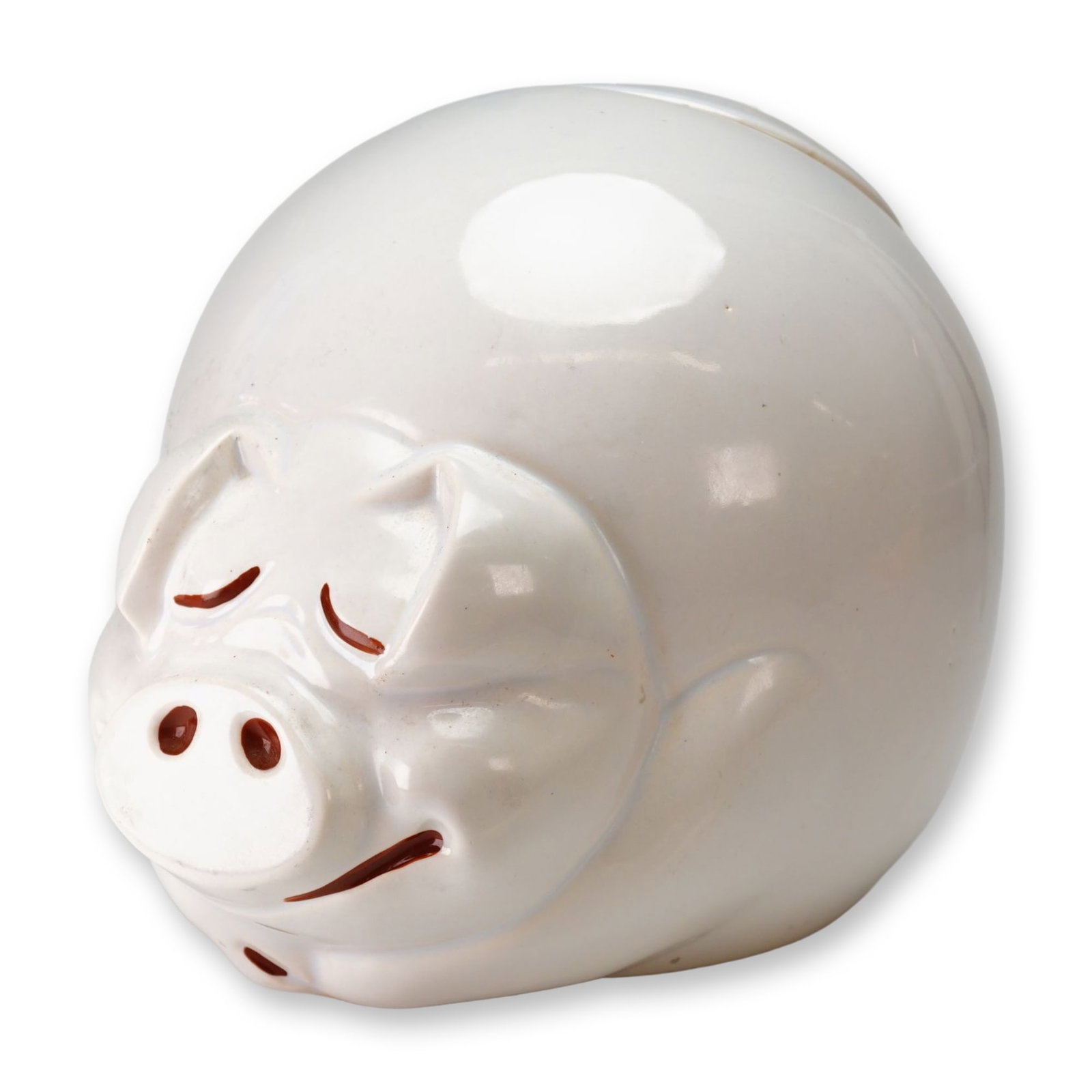 McCoy Quigley Happy Sleeping Pig White Cookie Jar (1 of 3)