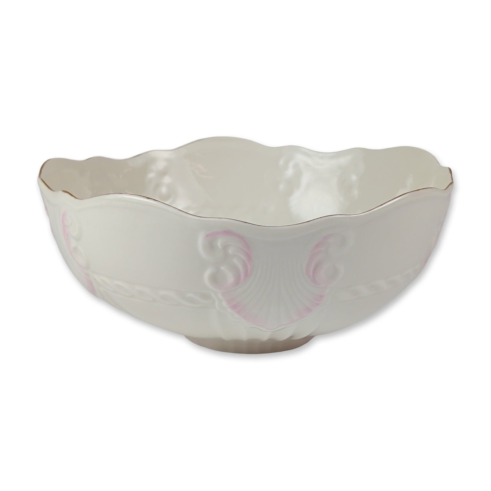 Belleek Parian Porcelain Shell Motif Bowl (1 of 5)