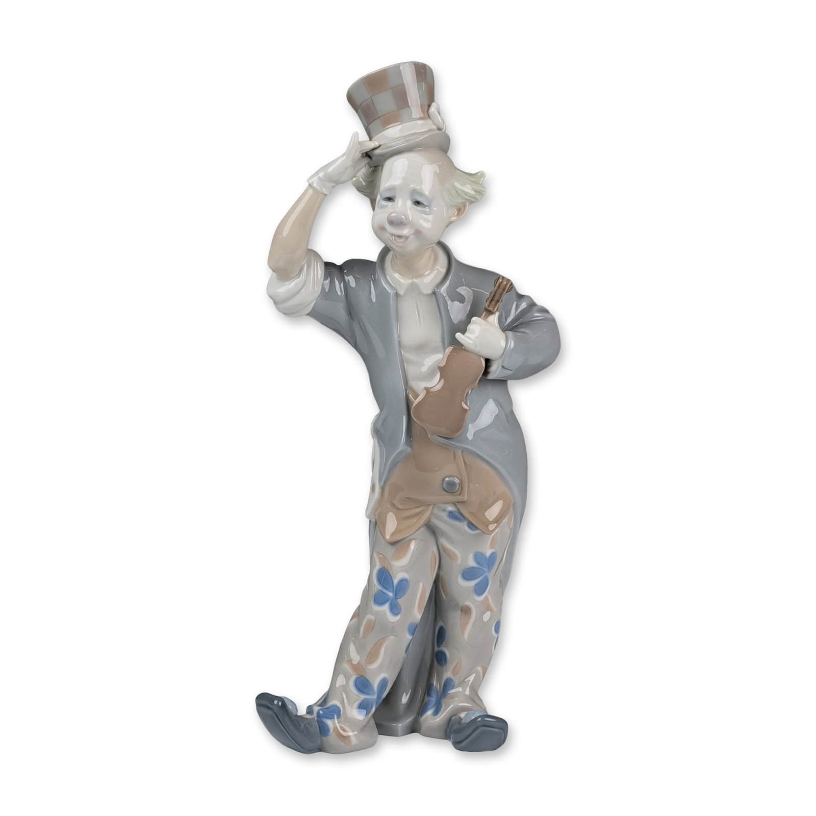 Lladro Glazed Porcelain Figurine, Clown with Violin 01001126 (1 of 5)