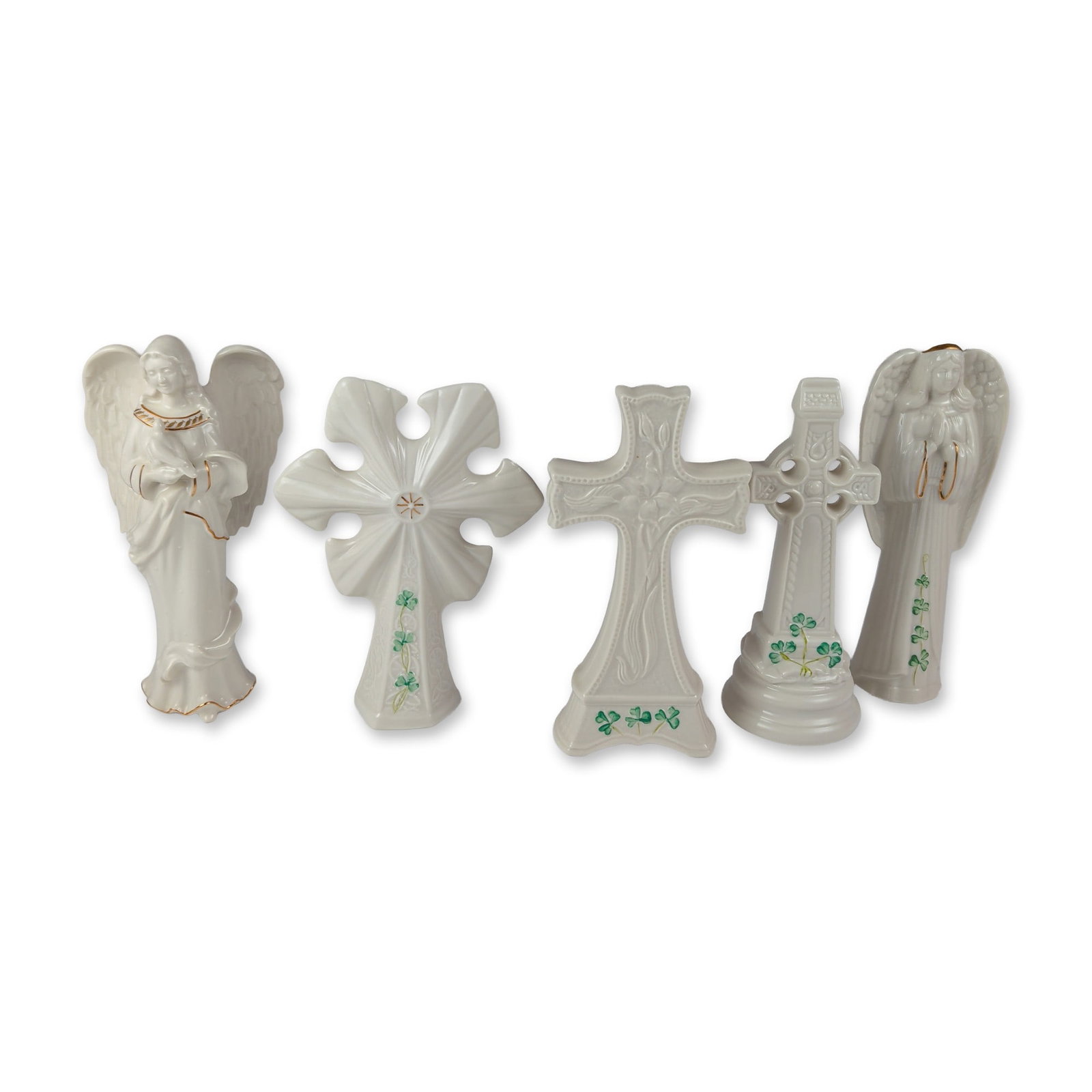 5pc Belleek Irish Porcelain Religious Collection (1 of 5)