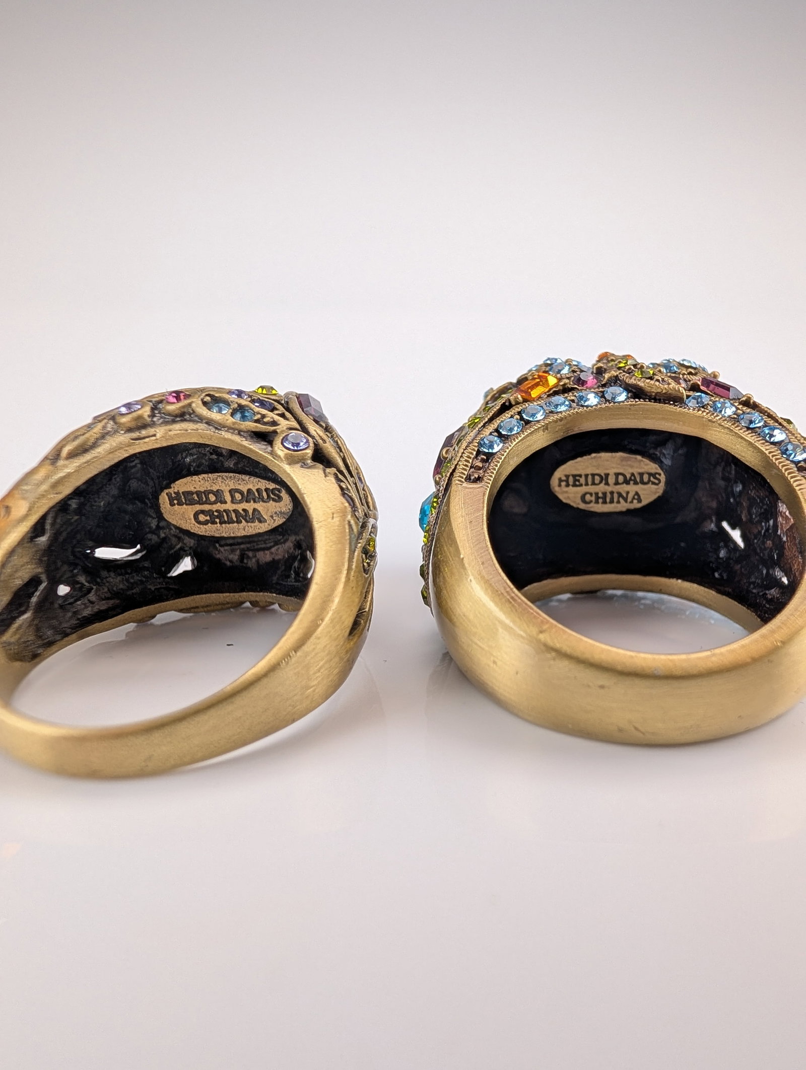 4pc Heidi Daus Crystal Statement Rings - 4