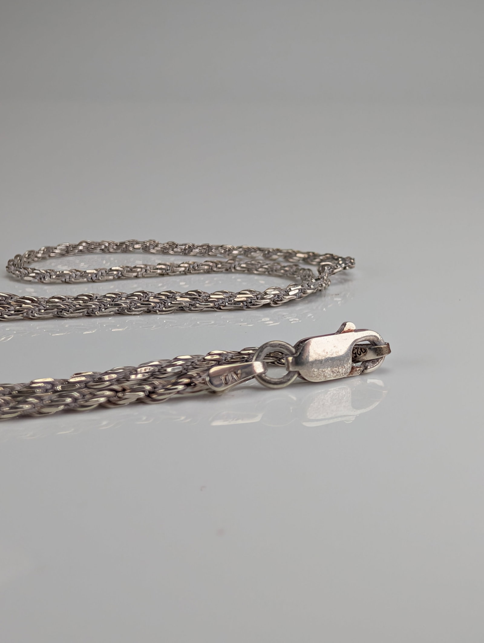 2pc Sterling Silver Chains - 3