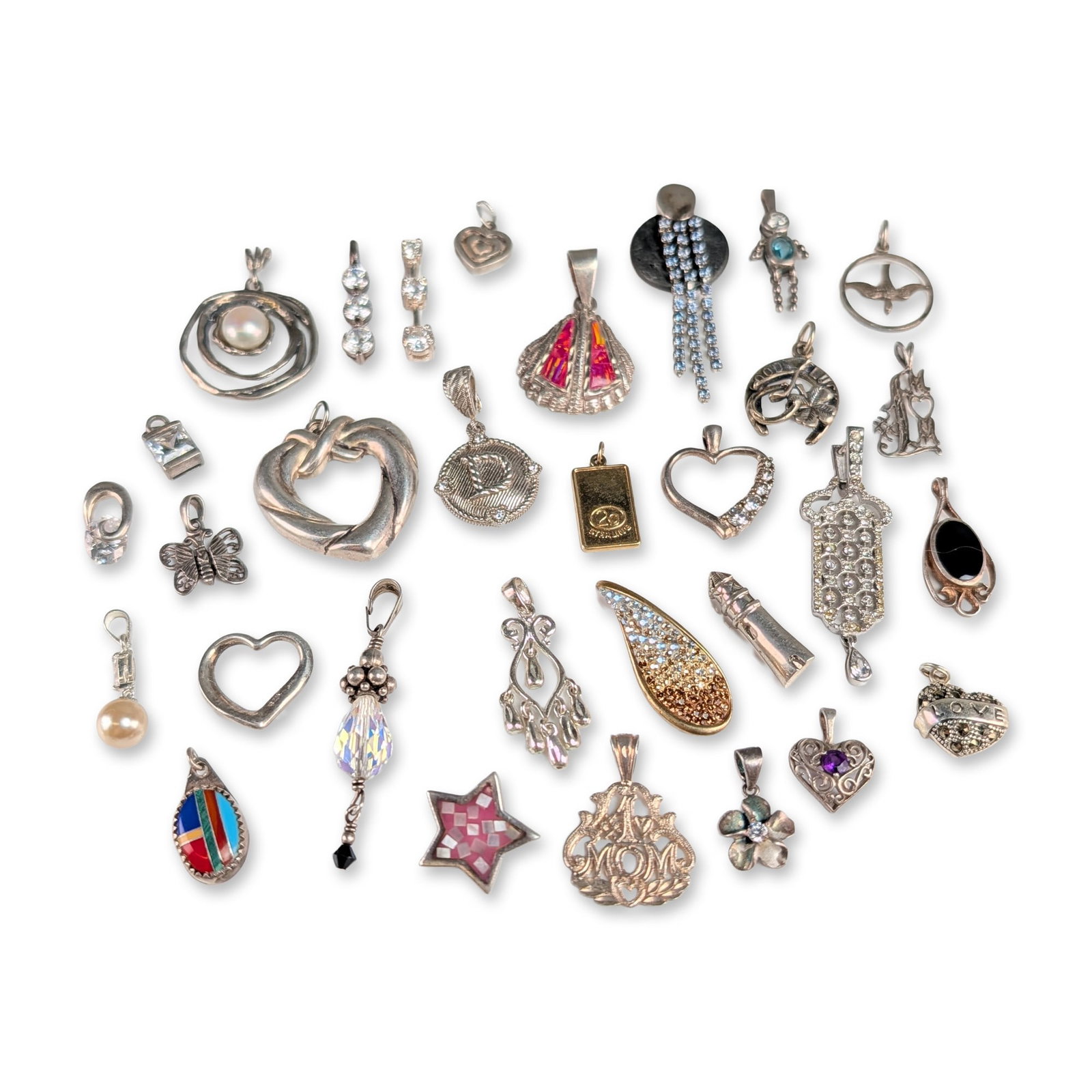 32pc Assortment of Sterling Pendants (1 of 5)