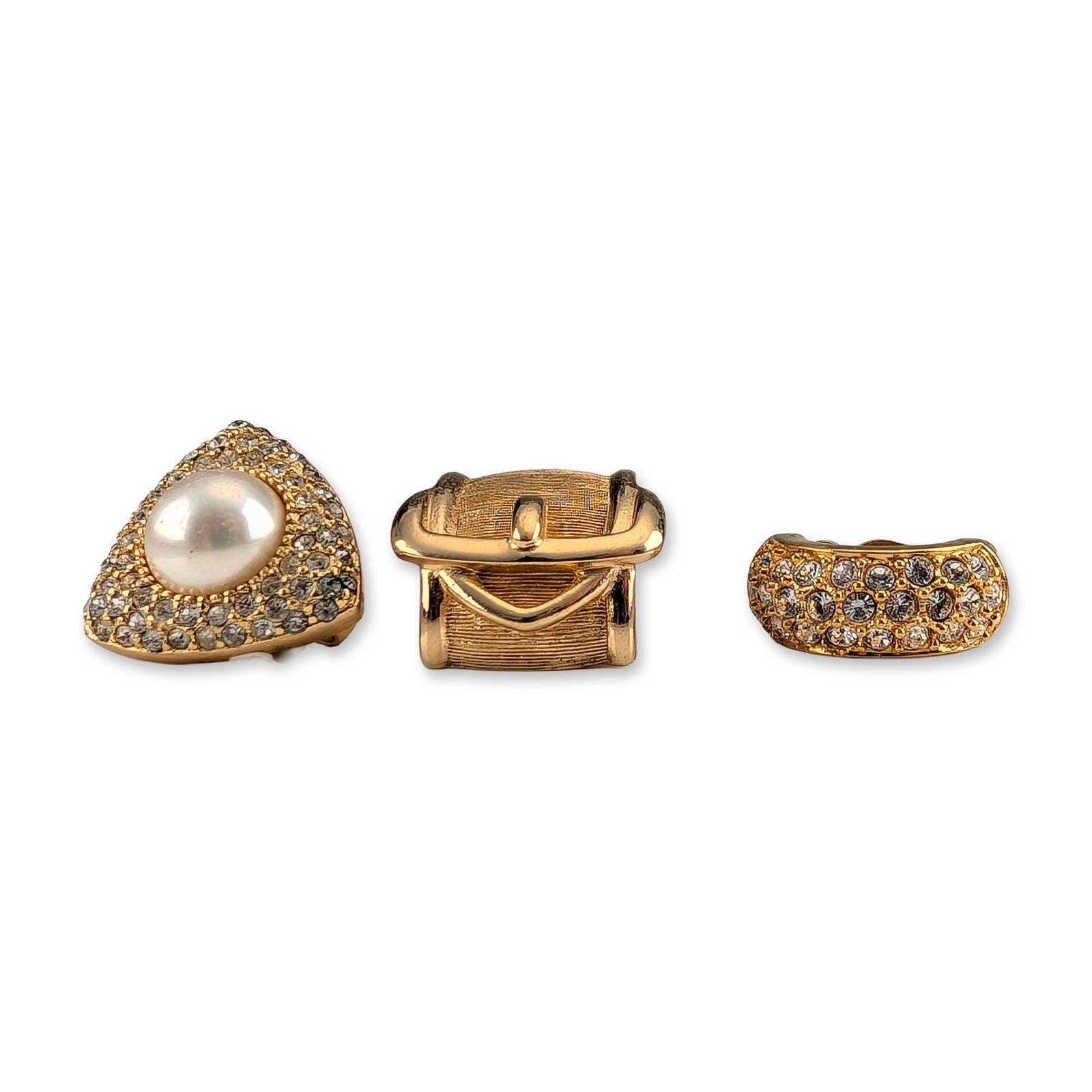 3pc Christian Dior and Swarovski Earrings (1 of 6)
