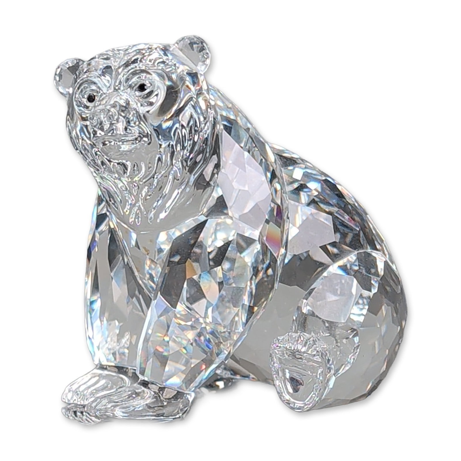 Swarovski Silver Crystal Grizzly Bear Figurine (1 of 6)