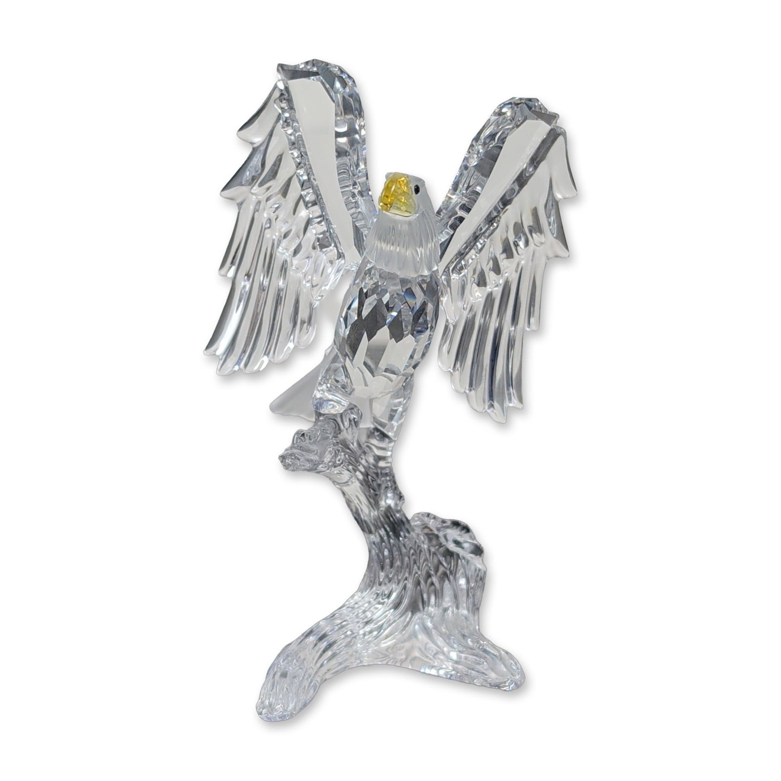Swarovski Silver Crystal Bald Eagle Figurine with Box (1 of 6)