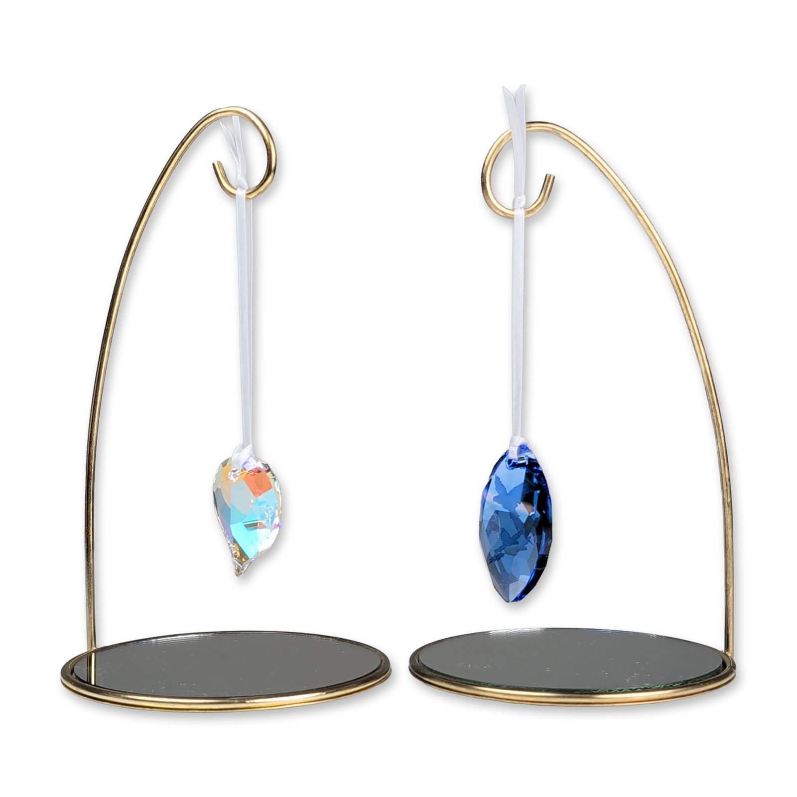 4pc Swarovski SCS 2014 & 2015 Event Piece Ornaments- Hyacinth Macaws and Peacock Feather (1 of 4)