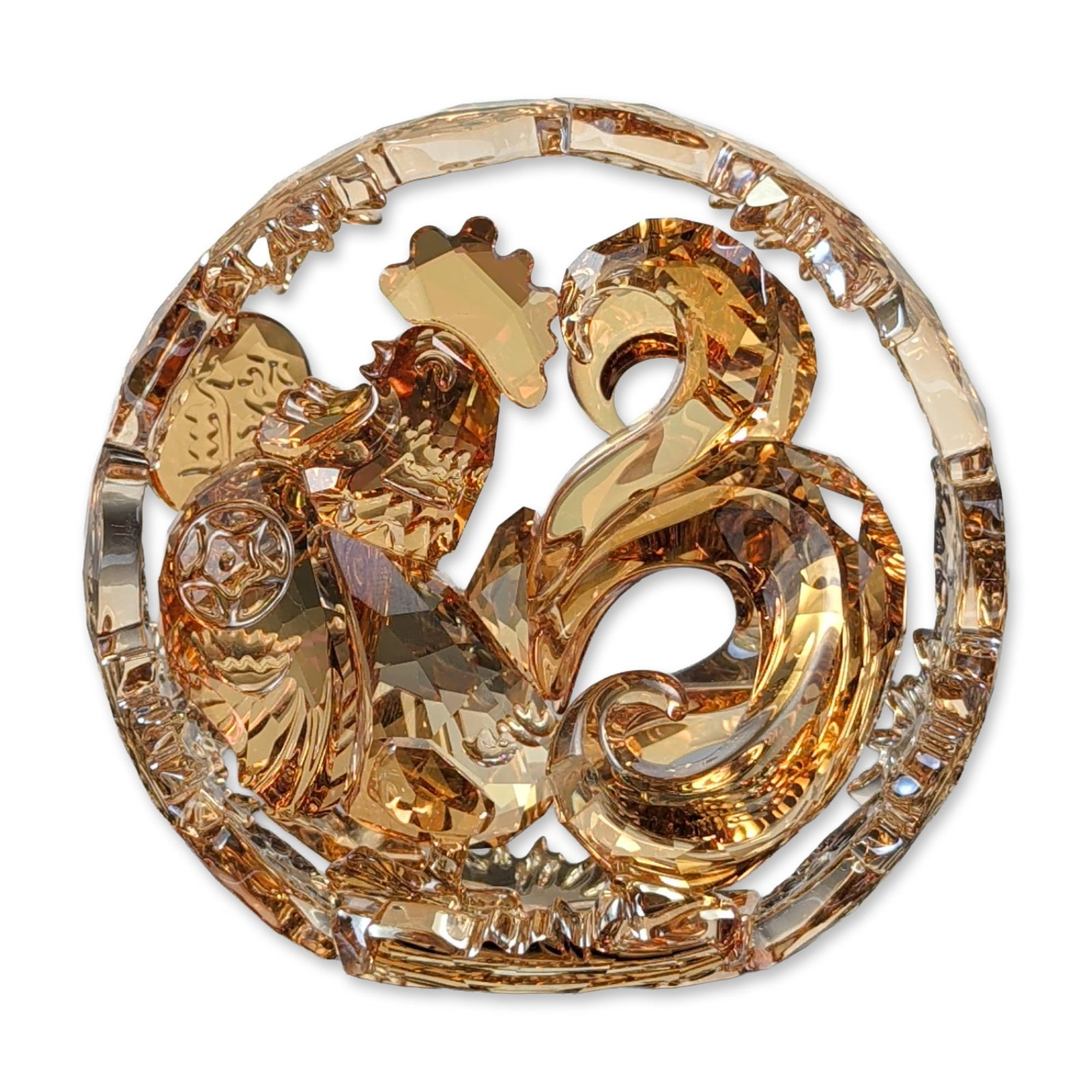 Swarovski Chinese Zodiac Golden Tone Rooster (1 of 8)