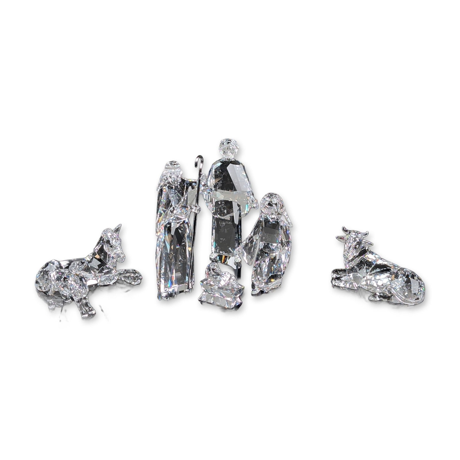 7pc Swarovski Faceted Crystal Nativity Scene Set (1 of 4)