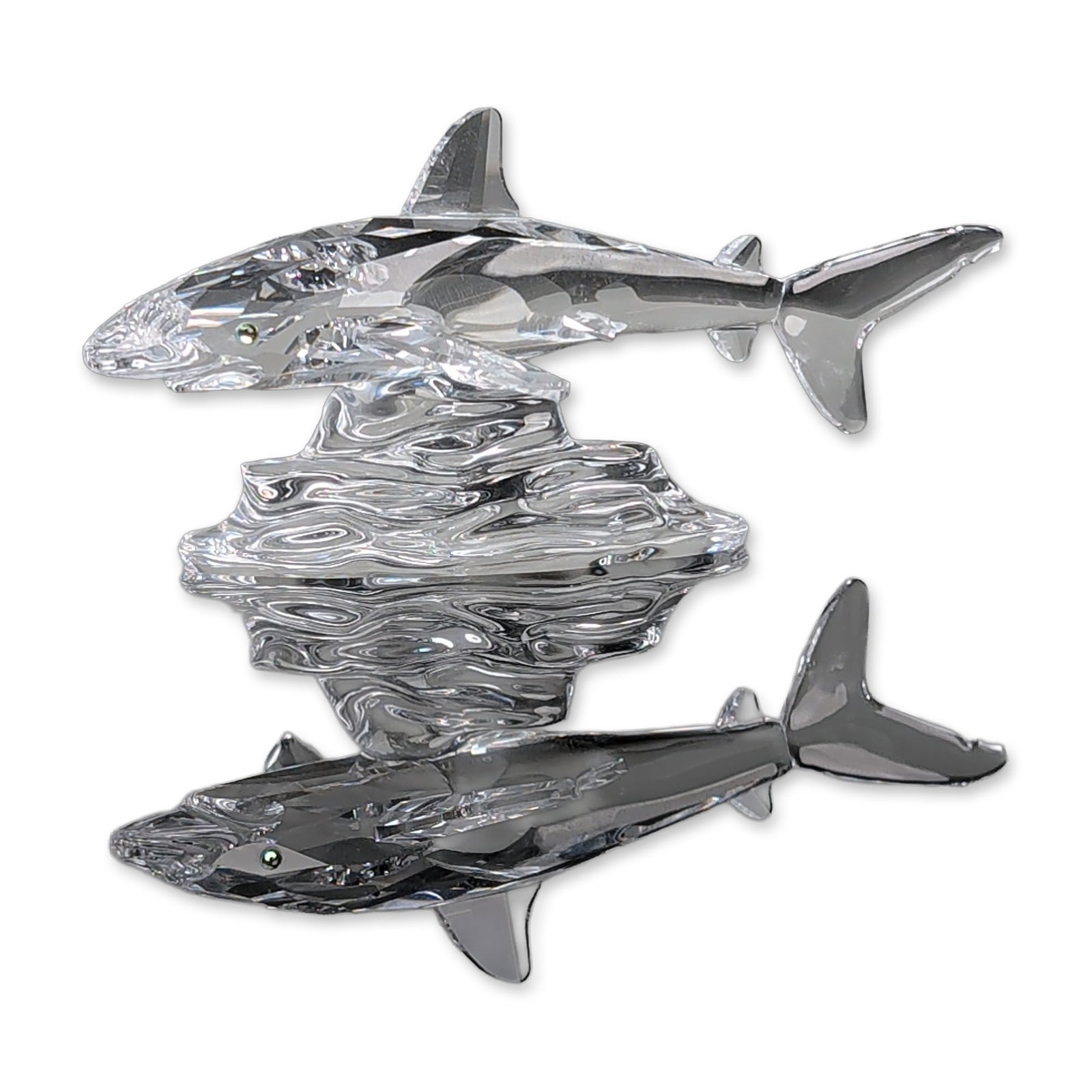 Swarovski Silver Crystal Baby Shark Figurine (1 of 4)