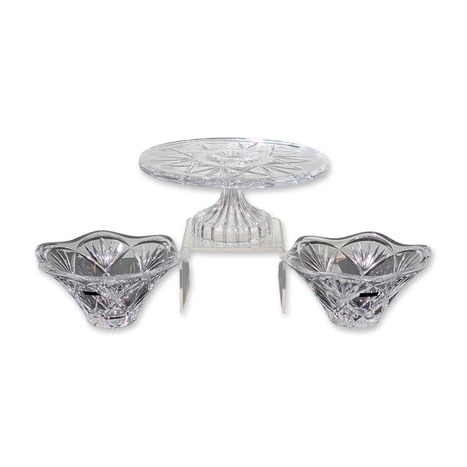 Three Marquis by Waterford Crystal Serving Set, Cake Platter and Bowls (1 of 6)