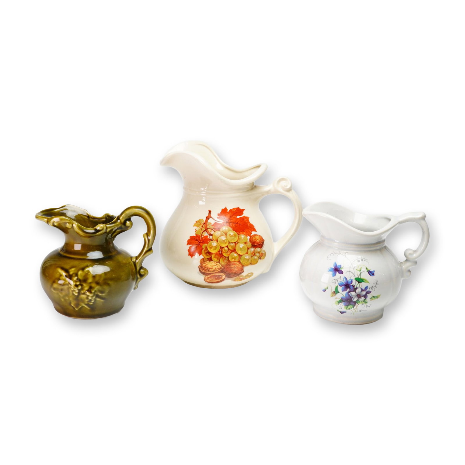 3pc Vintage American Art Pottery Pitchers (1 of 4)