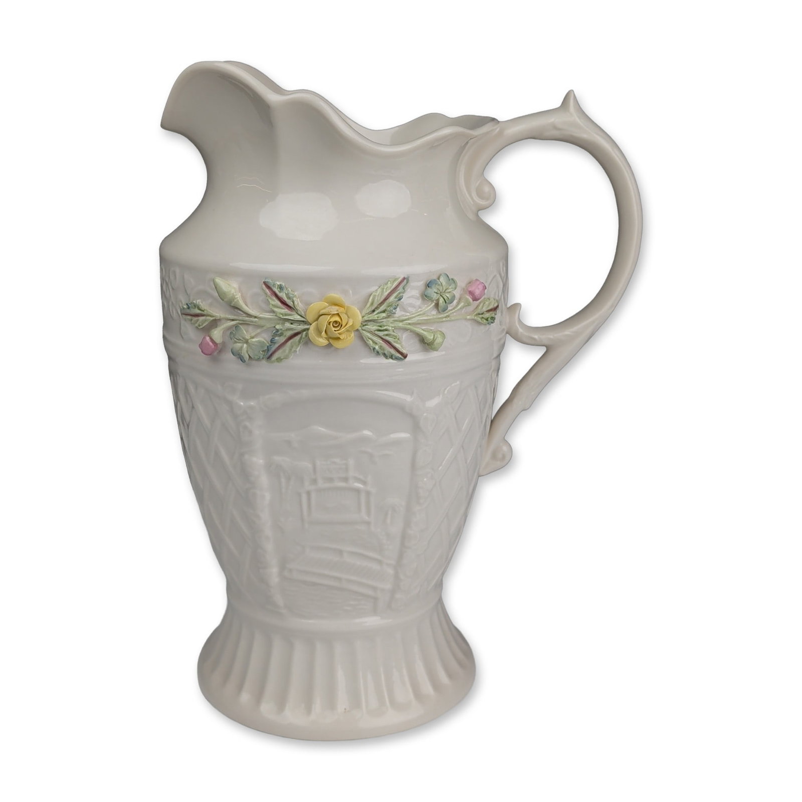 Belleek Ireland Powerscourt Parian Porcelain Pitcher (1 of 6)