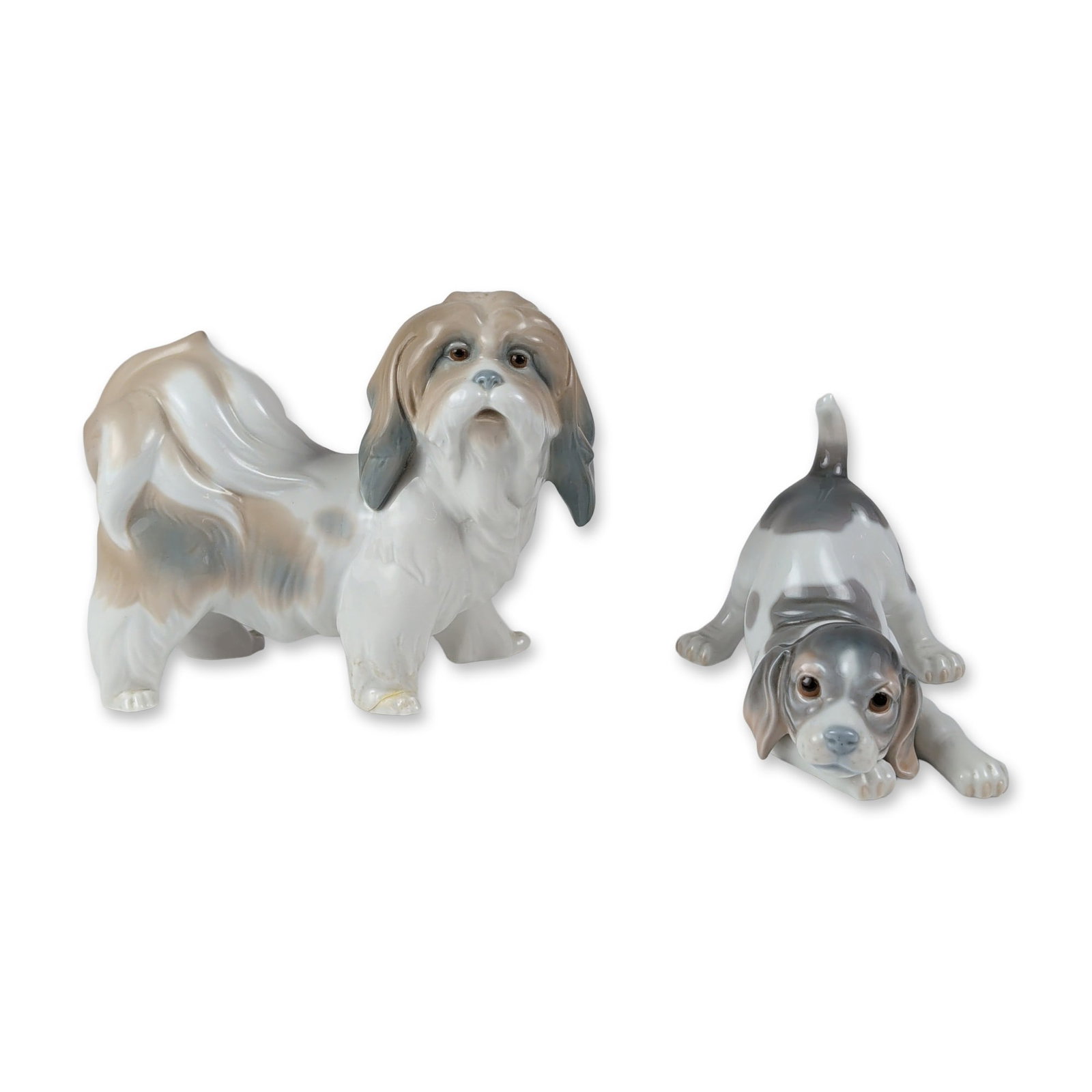 2pc Lladro Porcelain Dog Figurines (1 of 6)