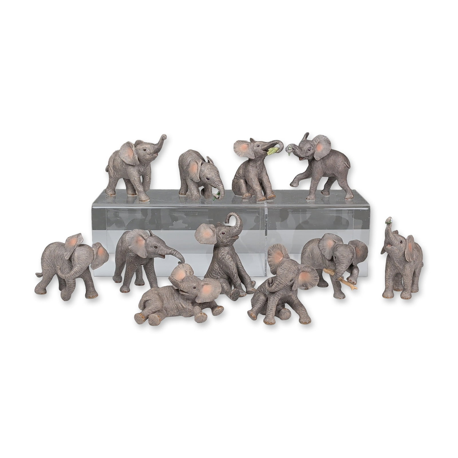 11pc Lenox Bisque Porcelain Elephant Figurines (1 of 5)