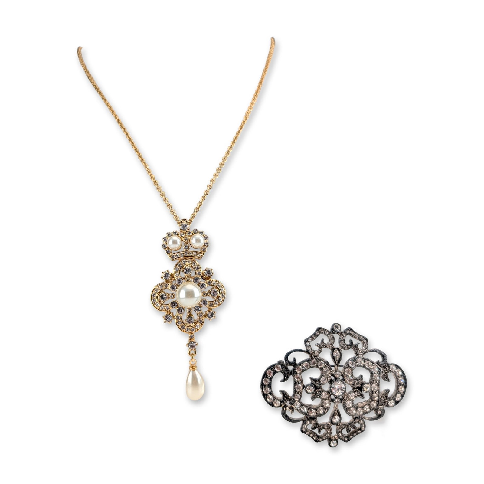 2pc Camrose & Kross Jacqueline Kennedy Collection Jewelry Grouping (1 of 6)