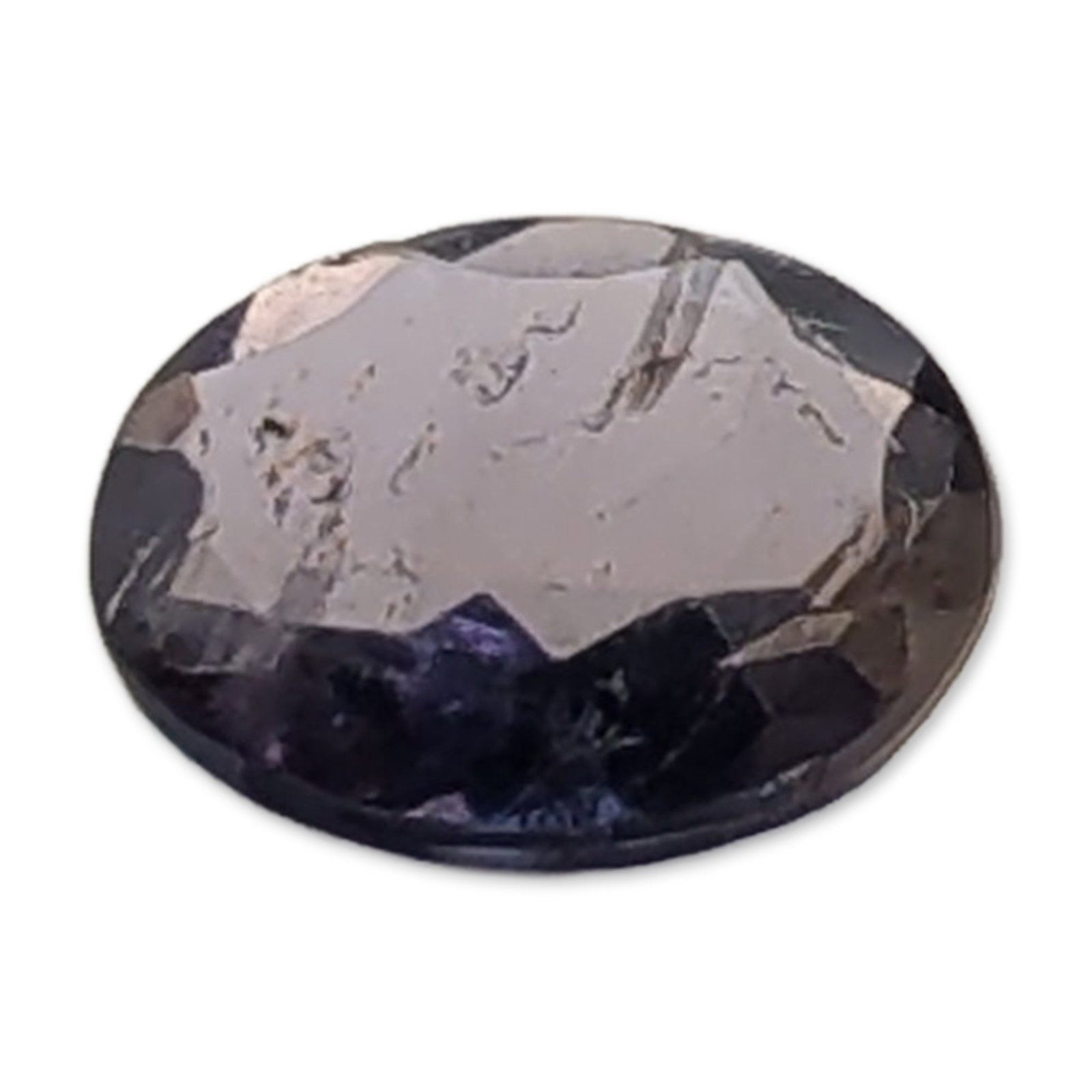 Loose Violet Blue Oval Cut Iolite Gemstone (1 of 4)