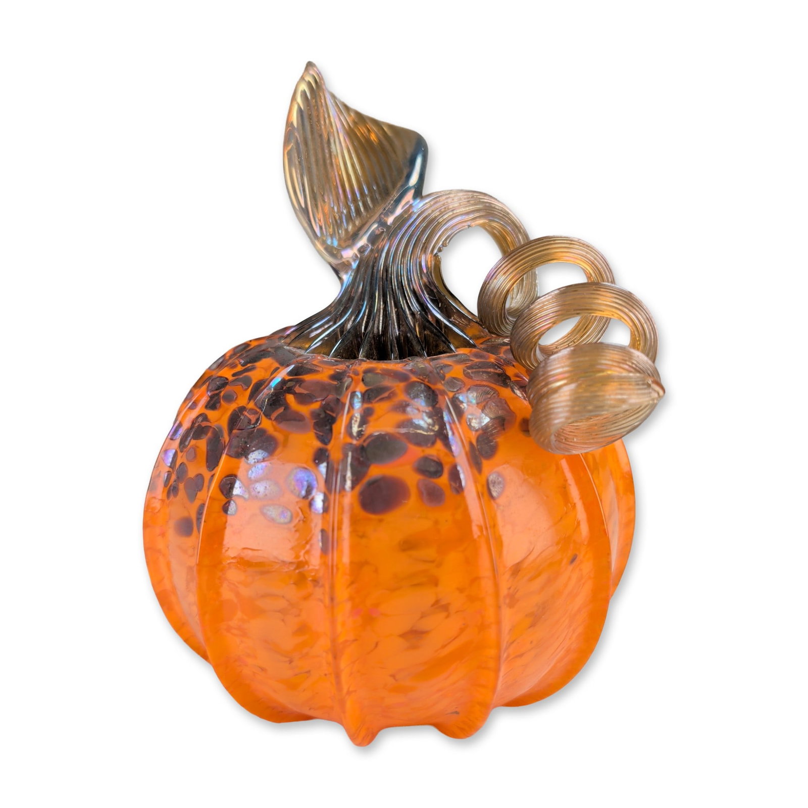 Steven Lundberg Studios Art Glass Pumpkin (1 of 3)