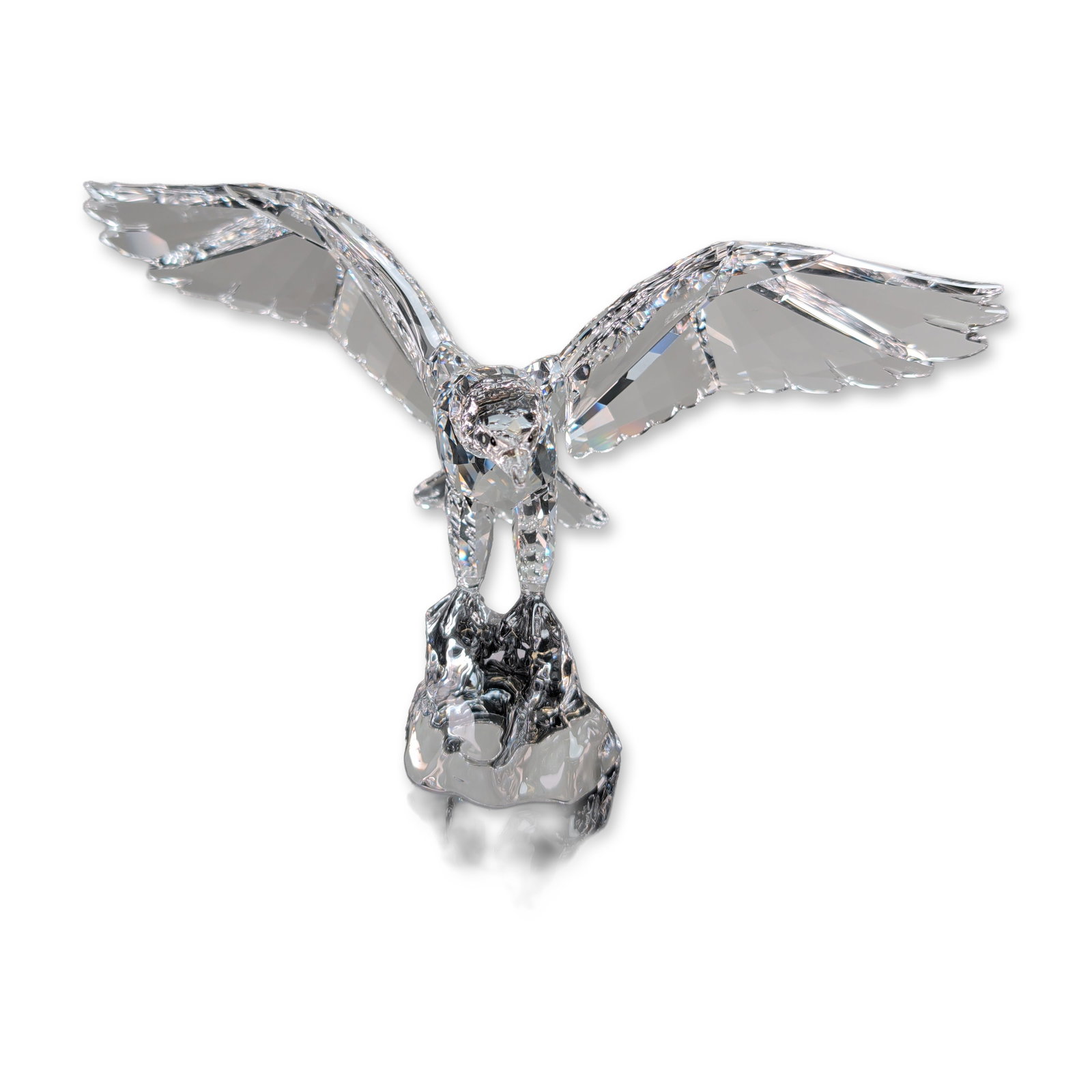 Swarovski Faceted Crystal Eagle Figurine (1 of 4)