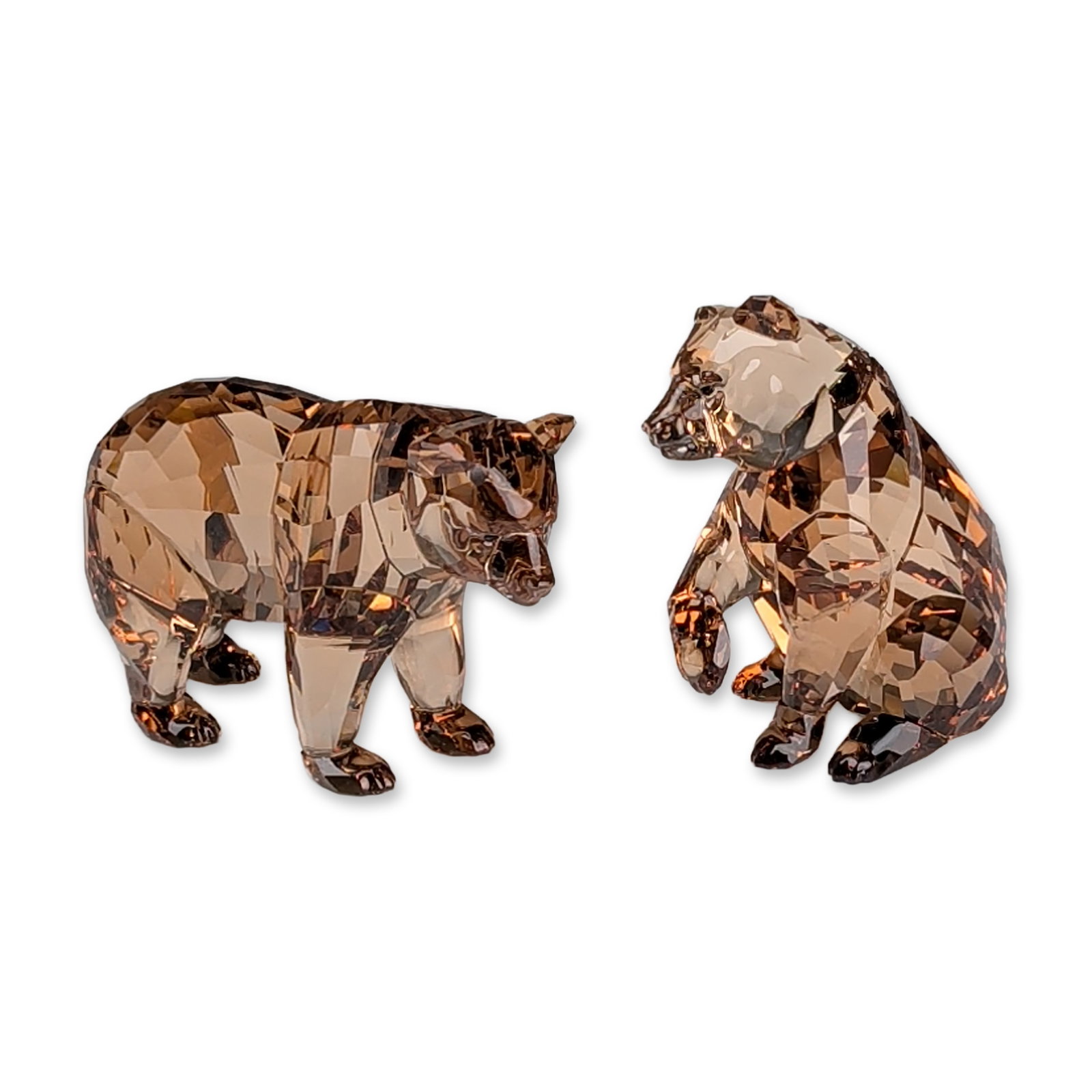 Swarovski SCS Arcadia Crystal Pair of Bear Figurines (1 of 6)