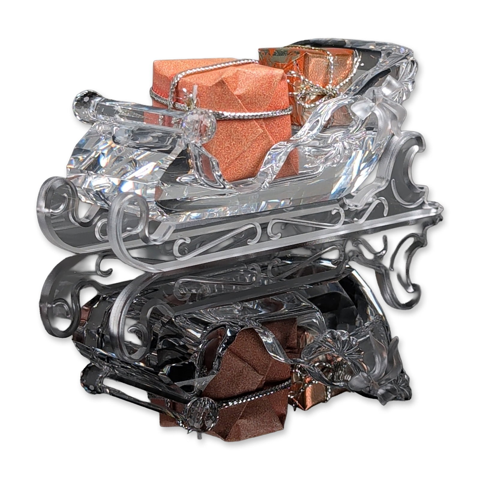 Swarovski Silver Crystal Holiday Sleigh (1 of 6)