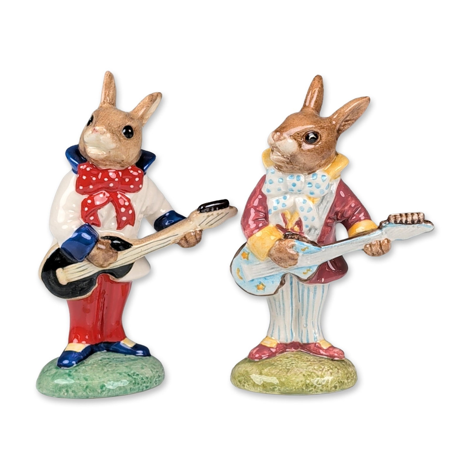 Pair of Royal Doulton Bunnykins Musical Figurines (1 of 3)