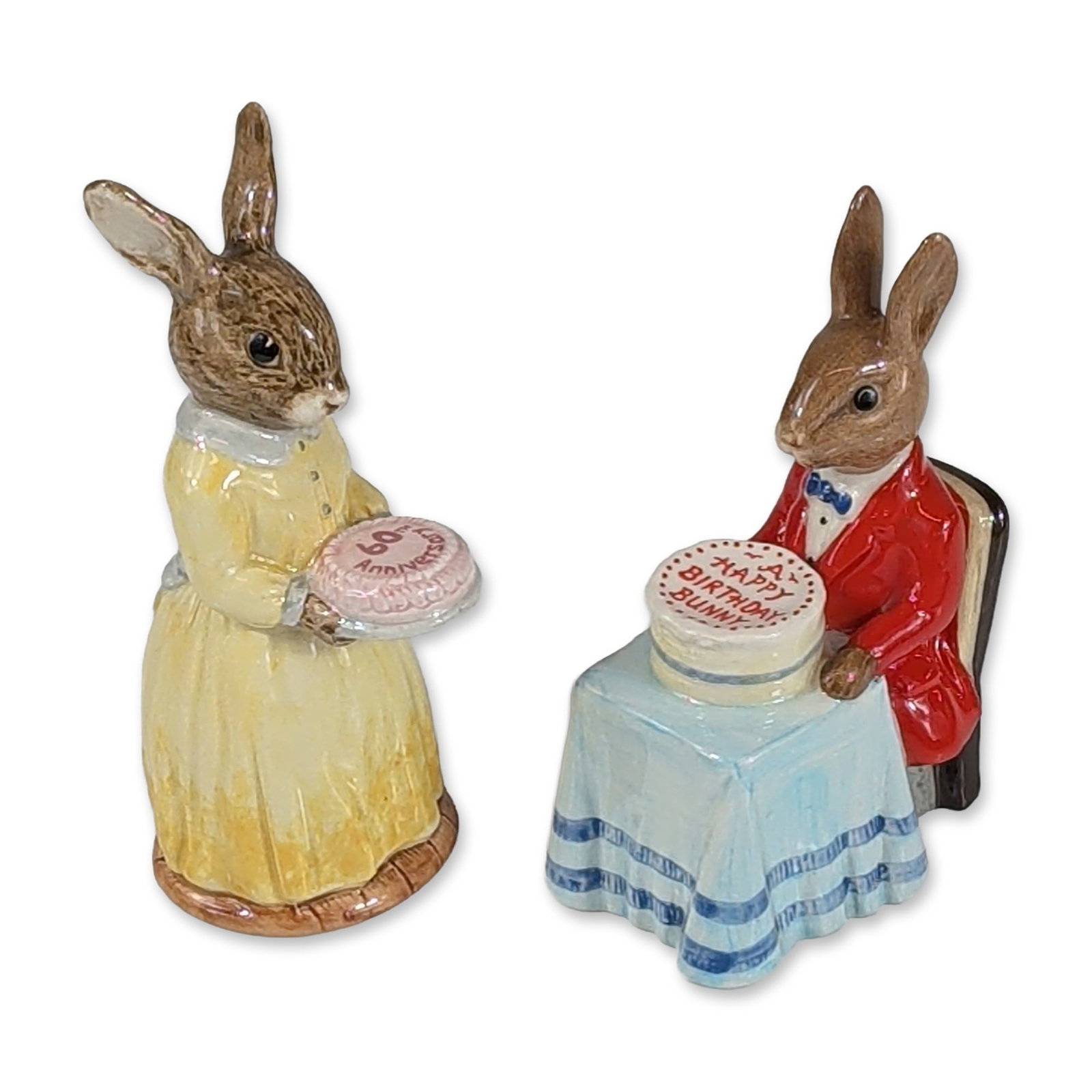 2pc Royal Doulton Bunnykins Figurines (1 of 3)