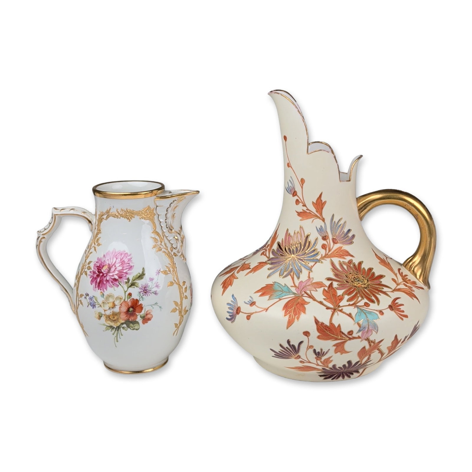 Two Pointons England and KPM Berlin Porcelain Pitchers (1 of 7)