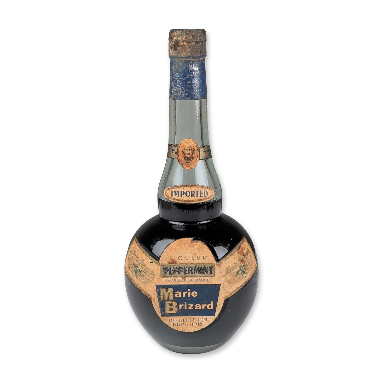 Marie Brizard French Peppermint Liqueur, Circa 1935-1964 (1 of 5)