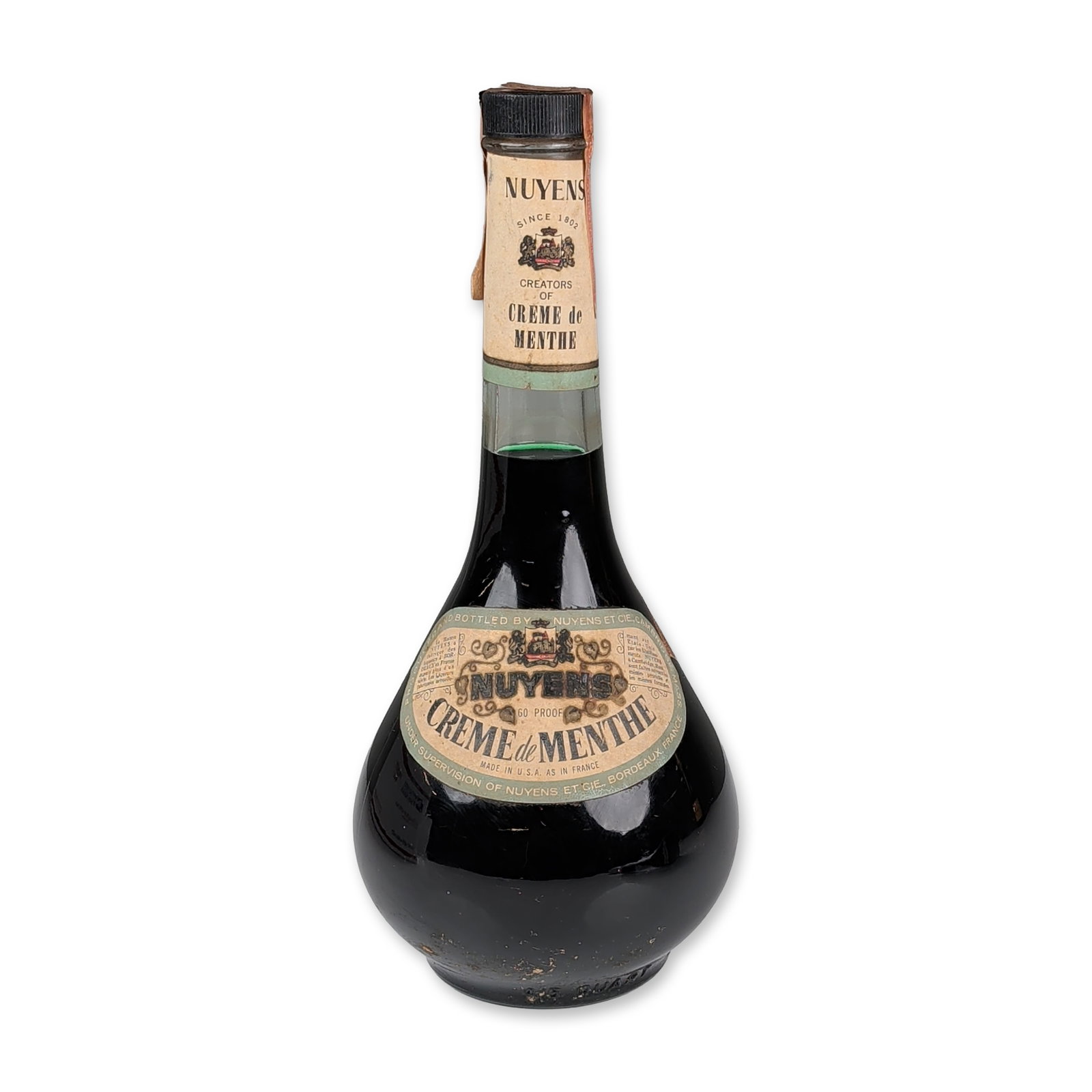 Nuyens Creme de Menthe Liqueur Bottle (1 of 4)