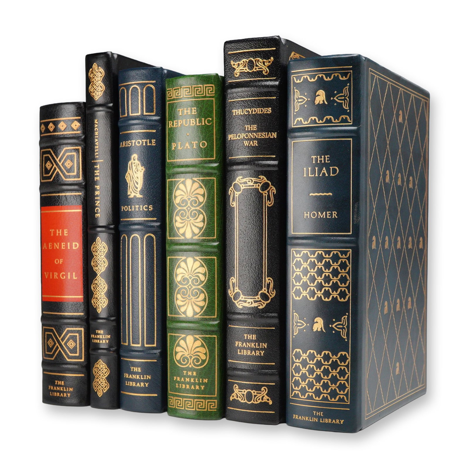 A 6-Piece Collection of Classical Works. Homer, Plato, et al. The Franklin Library, 1975-1978. (1 of 5)