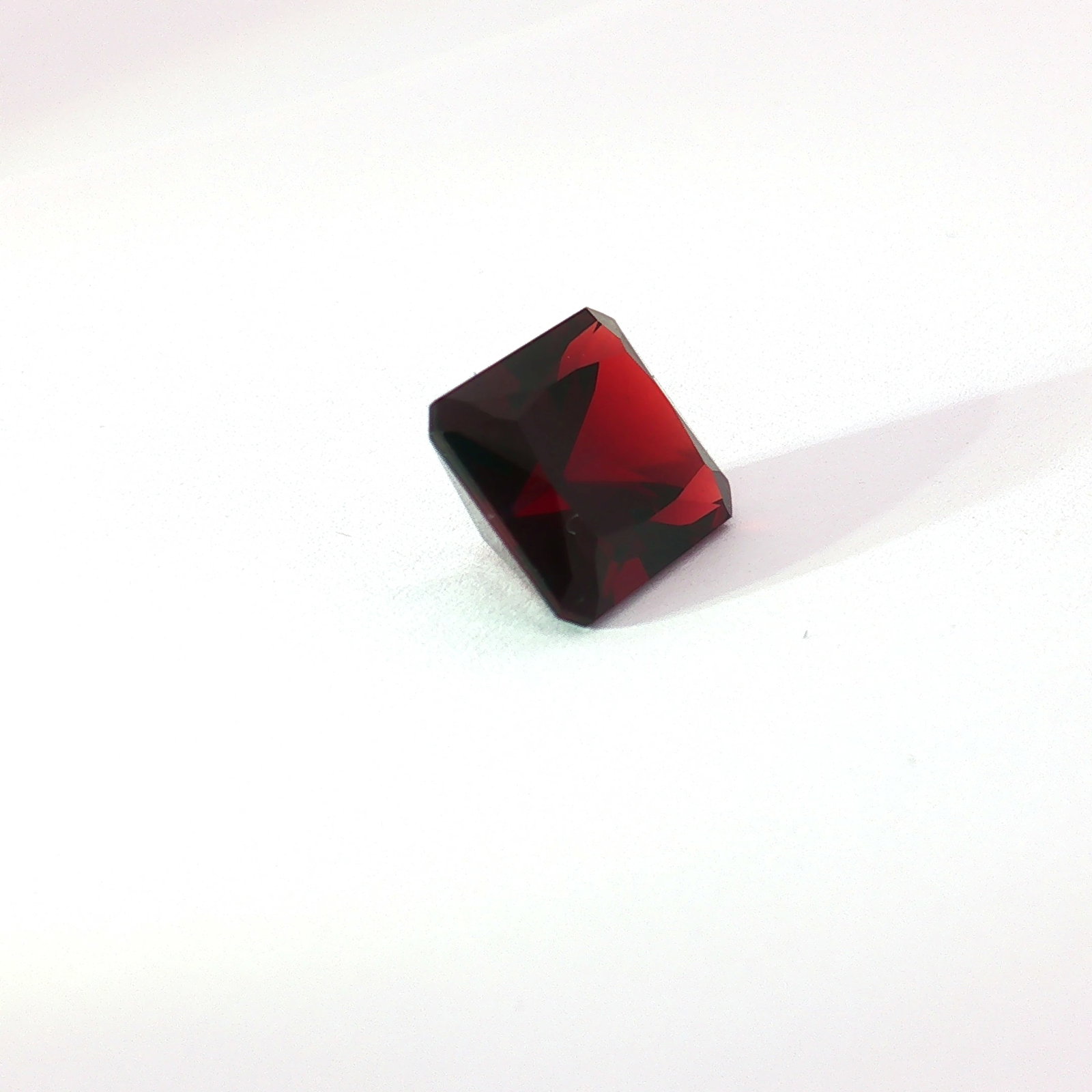 Rectangular Cut Red Garnet Loose Gemstone - 2
