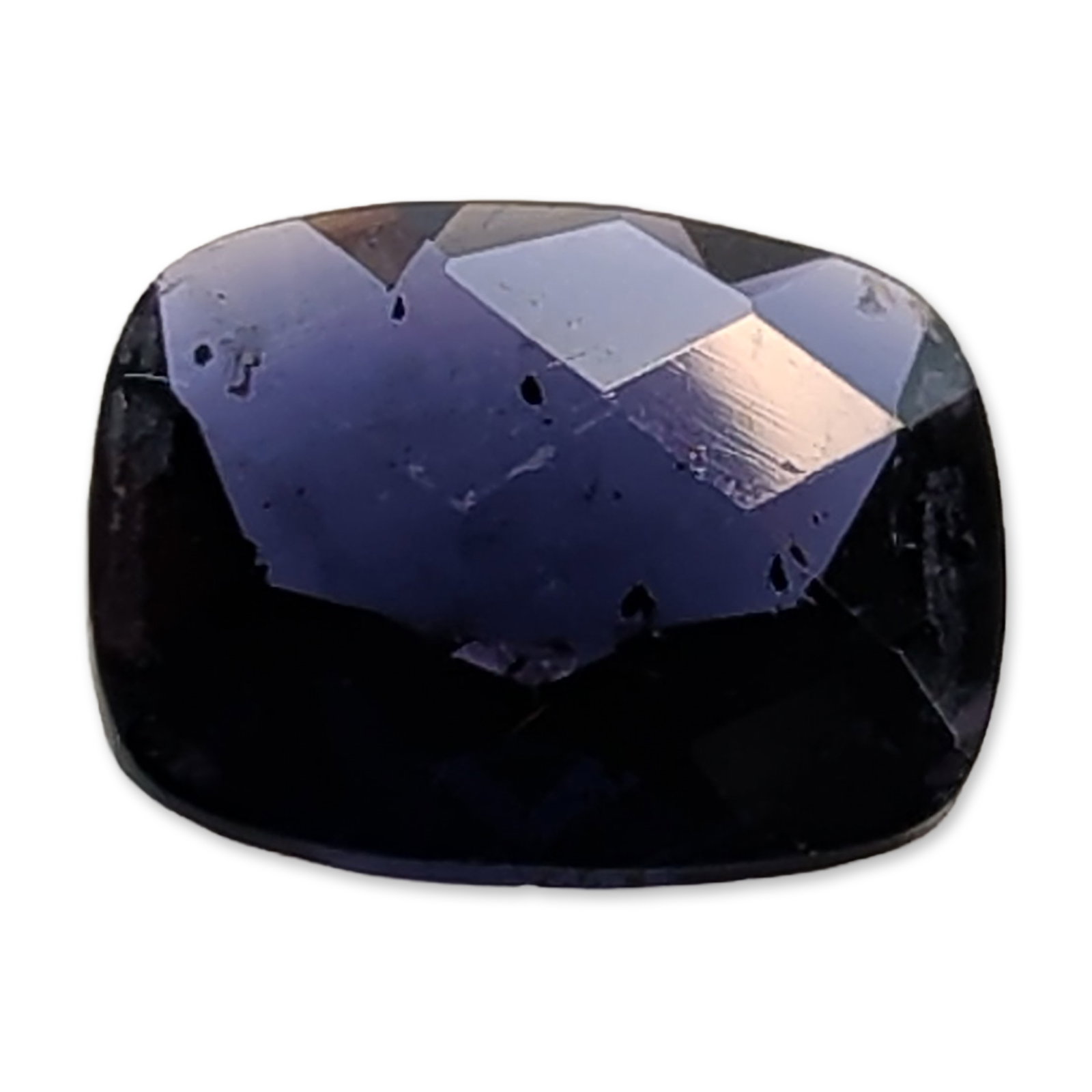 Cushion Cut Deep Violet Blue Iolite Gemstone (1 of 4)