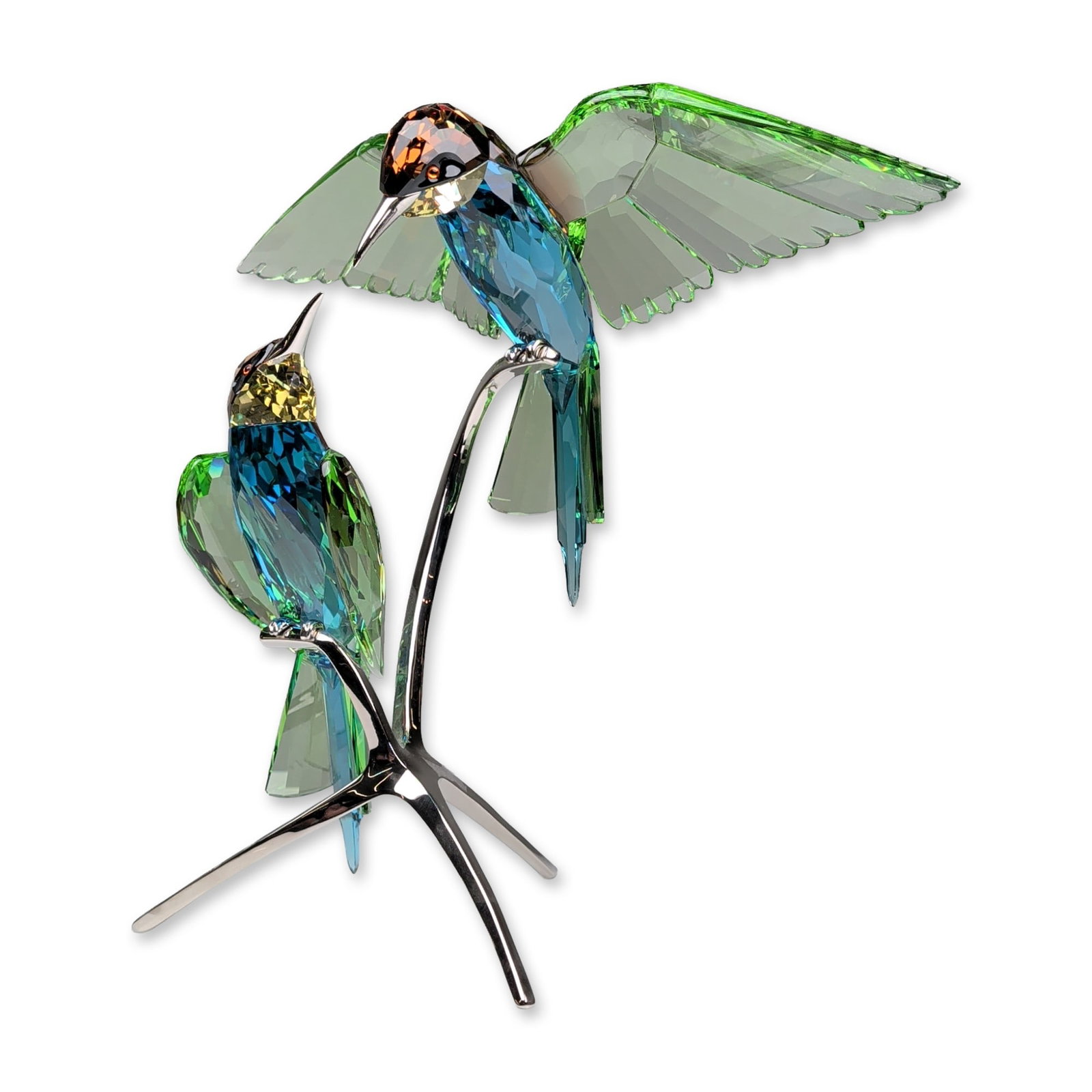 Swarovski Crystal Paradise Bird Sculpture, Bee-Eaters Peridot (1 of 7)