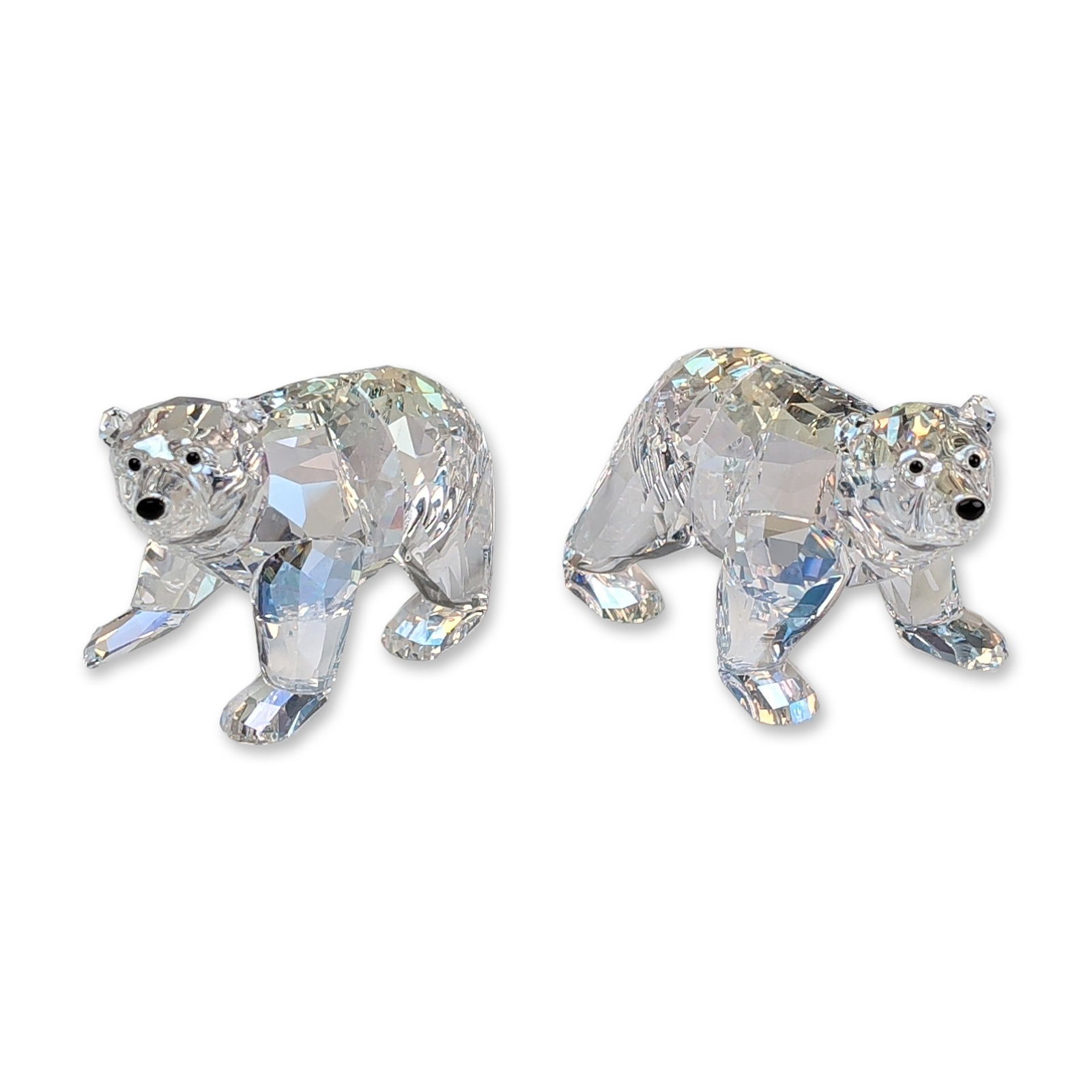 Swarovski SCS Moonlight Crystal Pair of Polar Bear Cubs (1 of 5)