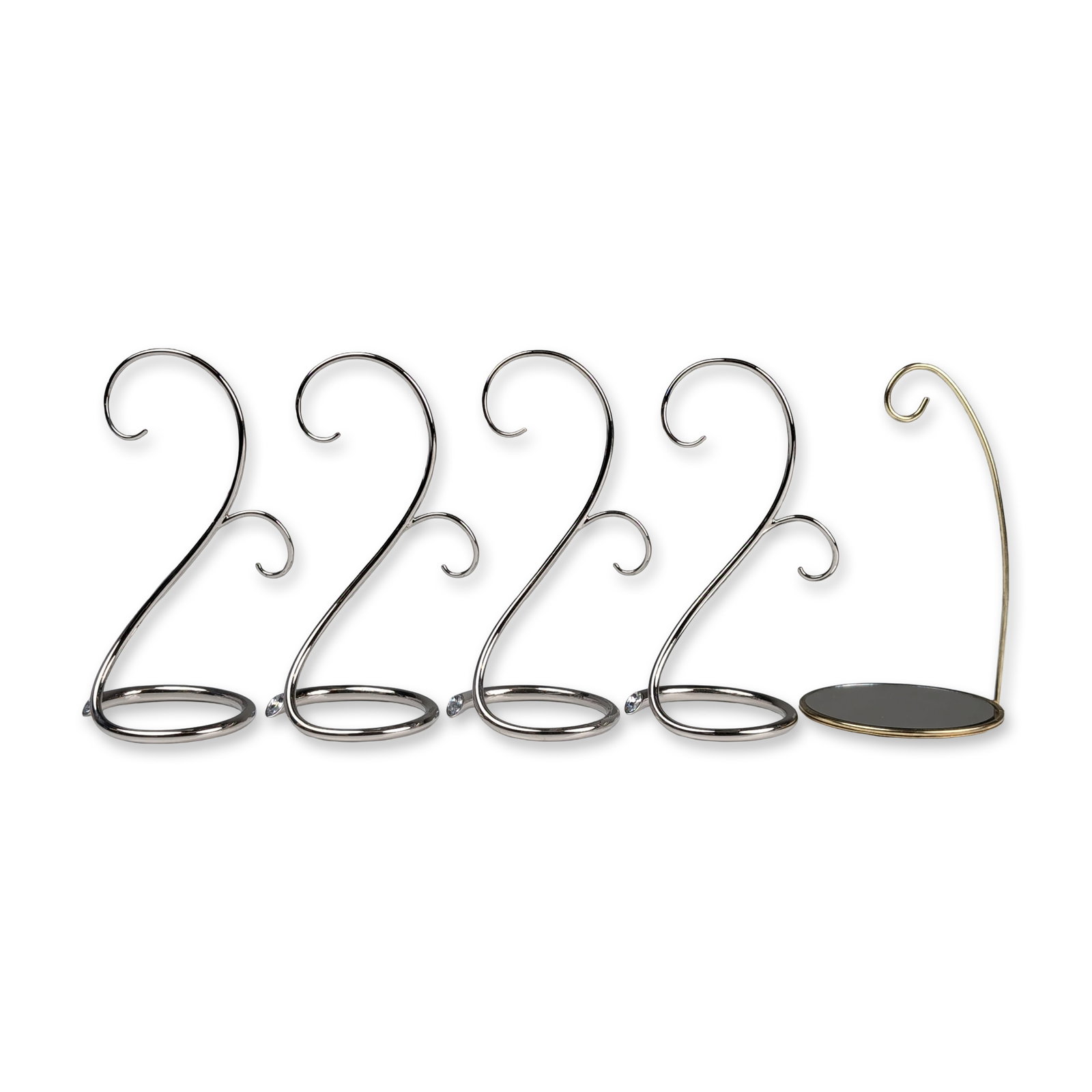 Group of Five Swarovski and Metal Ornament Display Stands (1 of 5)