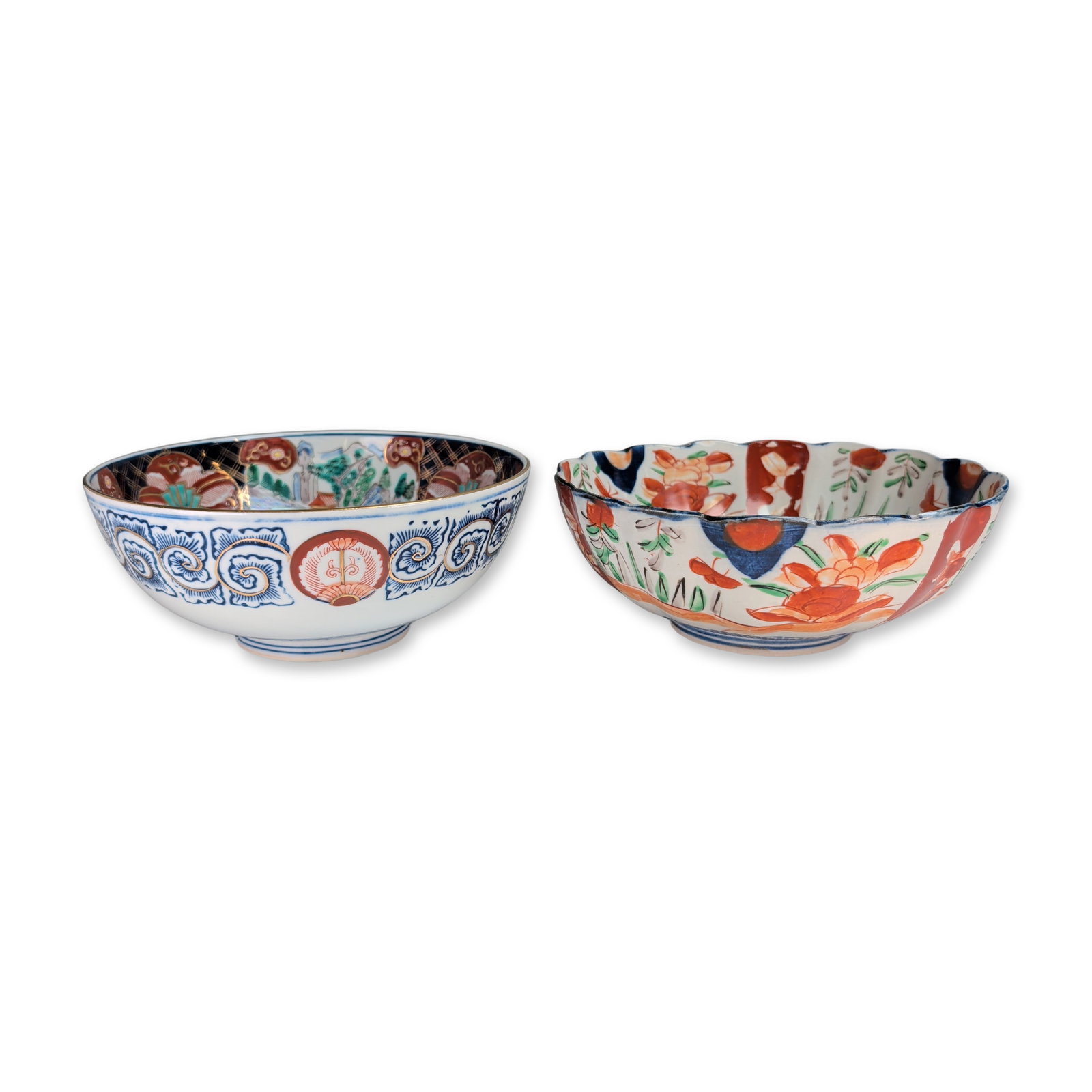 2pc Japanese Kinrande & Imari Porcelain Bowls (1 of 5)