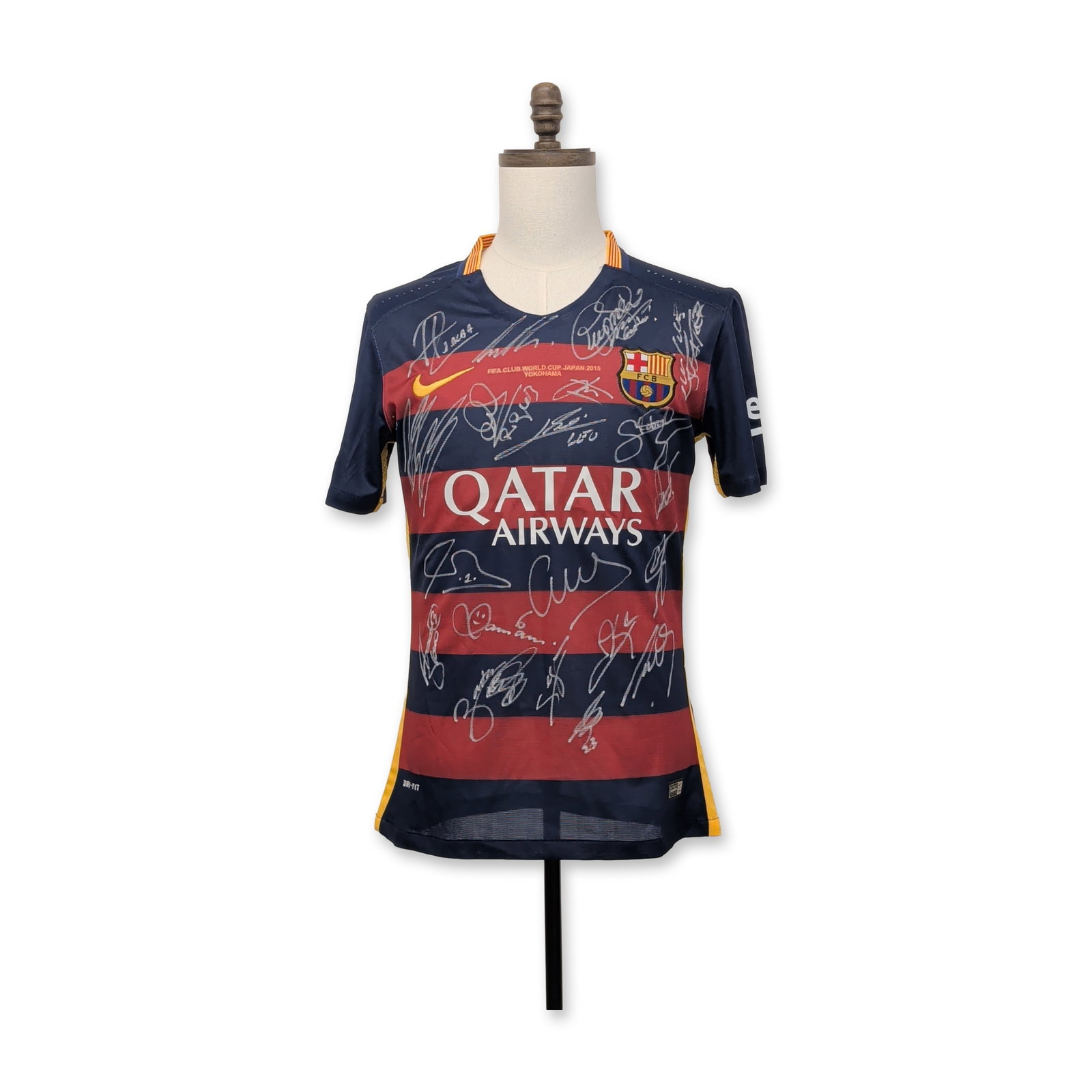 FC Barcelona Signed 2015-16 Messi Home Soccer Jersey (1 of 7)